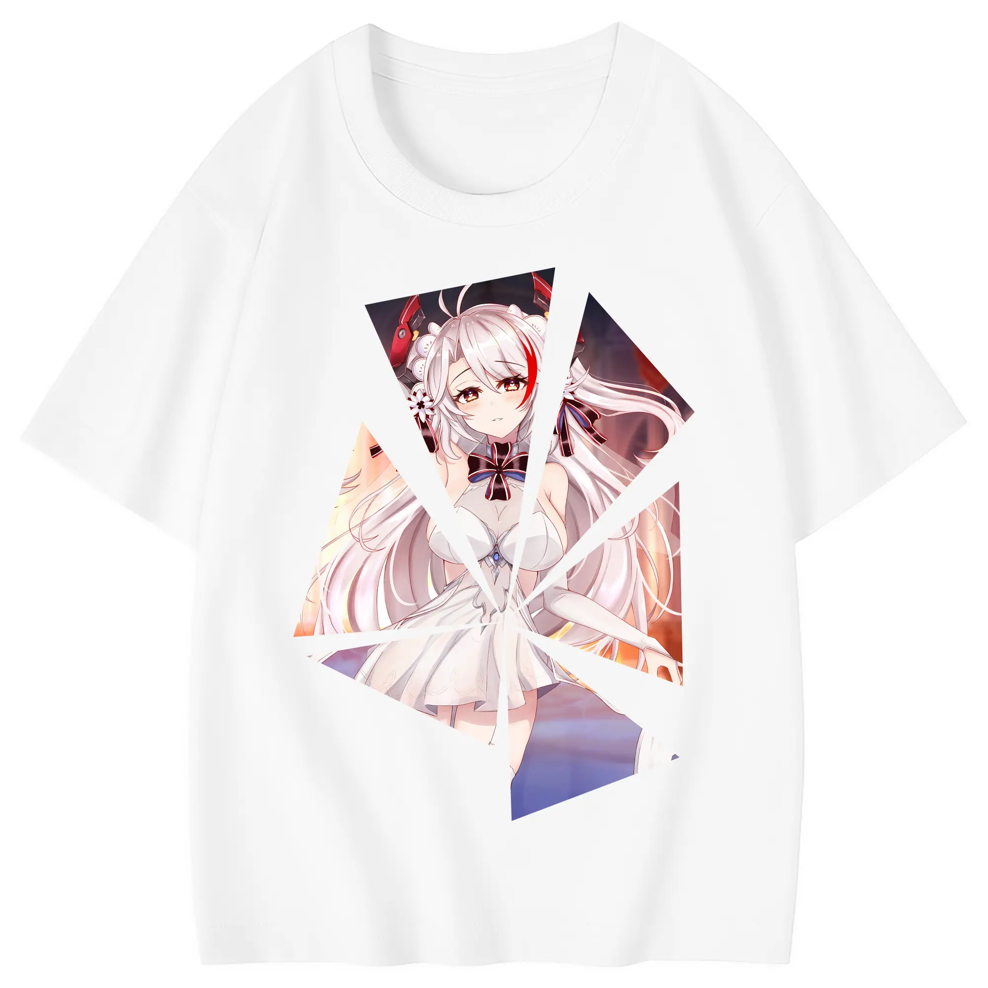アズールレーン グッズ,プリンツ・オイゲン - 綿100％ キッズTシャツ ・ フロントプリント ・ 快適 通気性 ・ スポーツ カジュアル 散歩用
