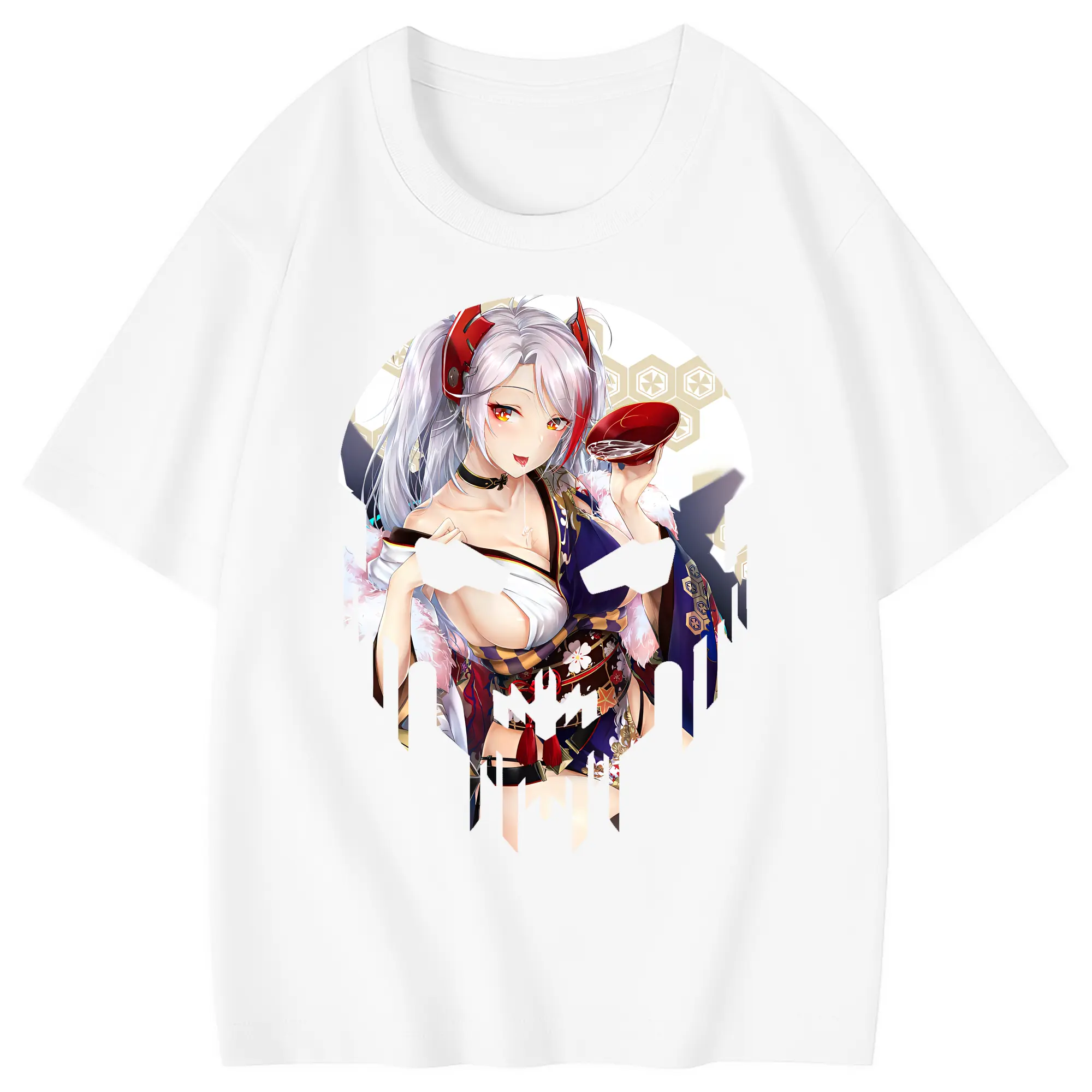アズールレーン グッズ,プリンツ・オイゲン - 綿100％ キッズTシャツ ・ フロントプリント ・ 快適 通気性 ・ スポーツ カジュアル 散歩用
