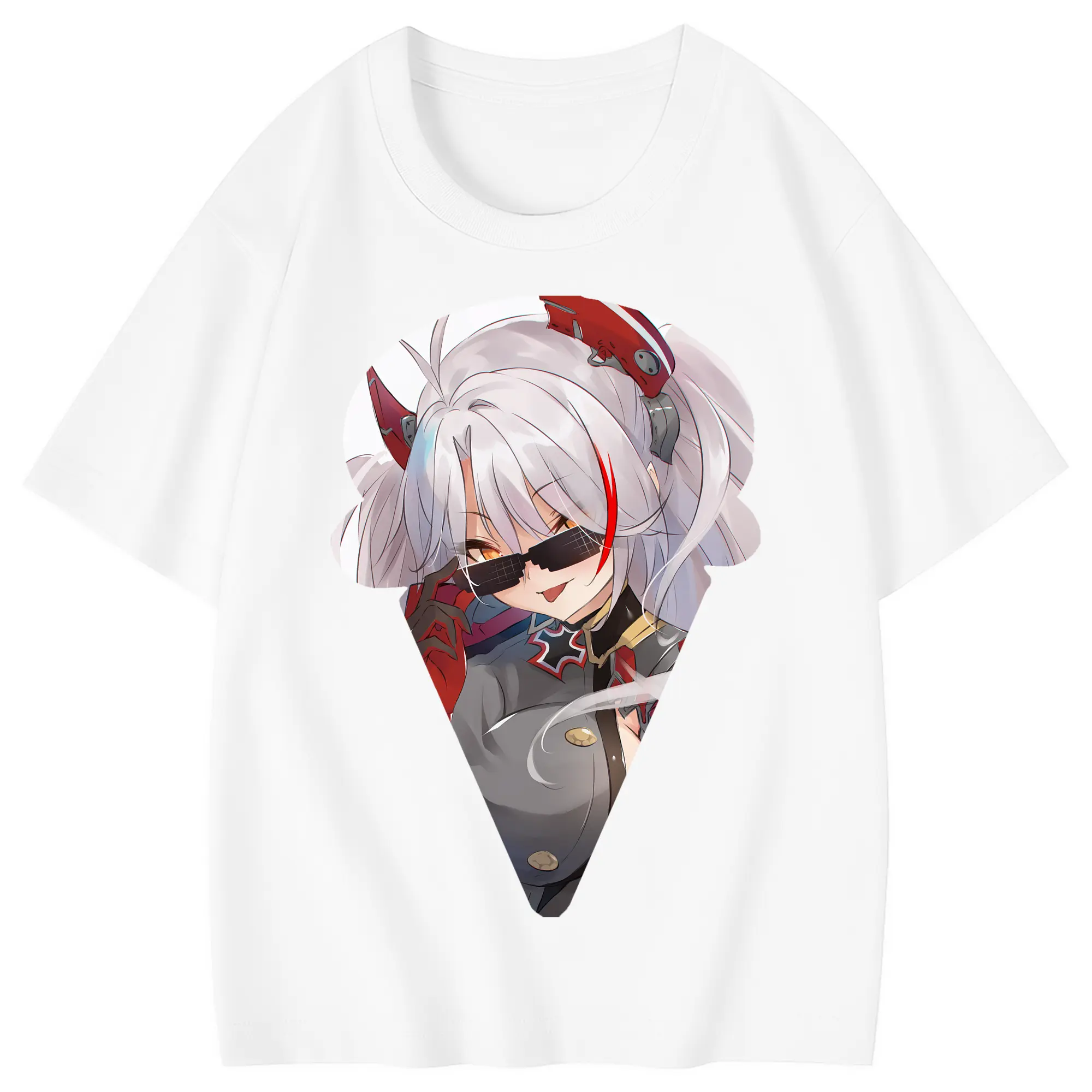 アズールレーン グッズ,プリンツ・オイゲン - 綿100％ キッズTシャツ ・ フロントプリント ・ 快適 通気性 ・ スポーツ カジュアル 散歩用