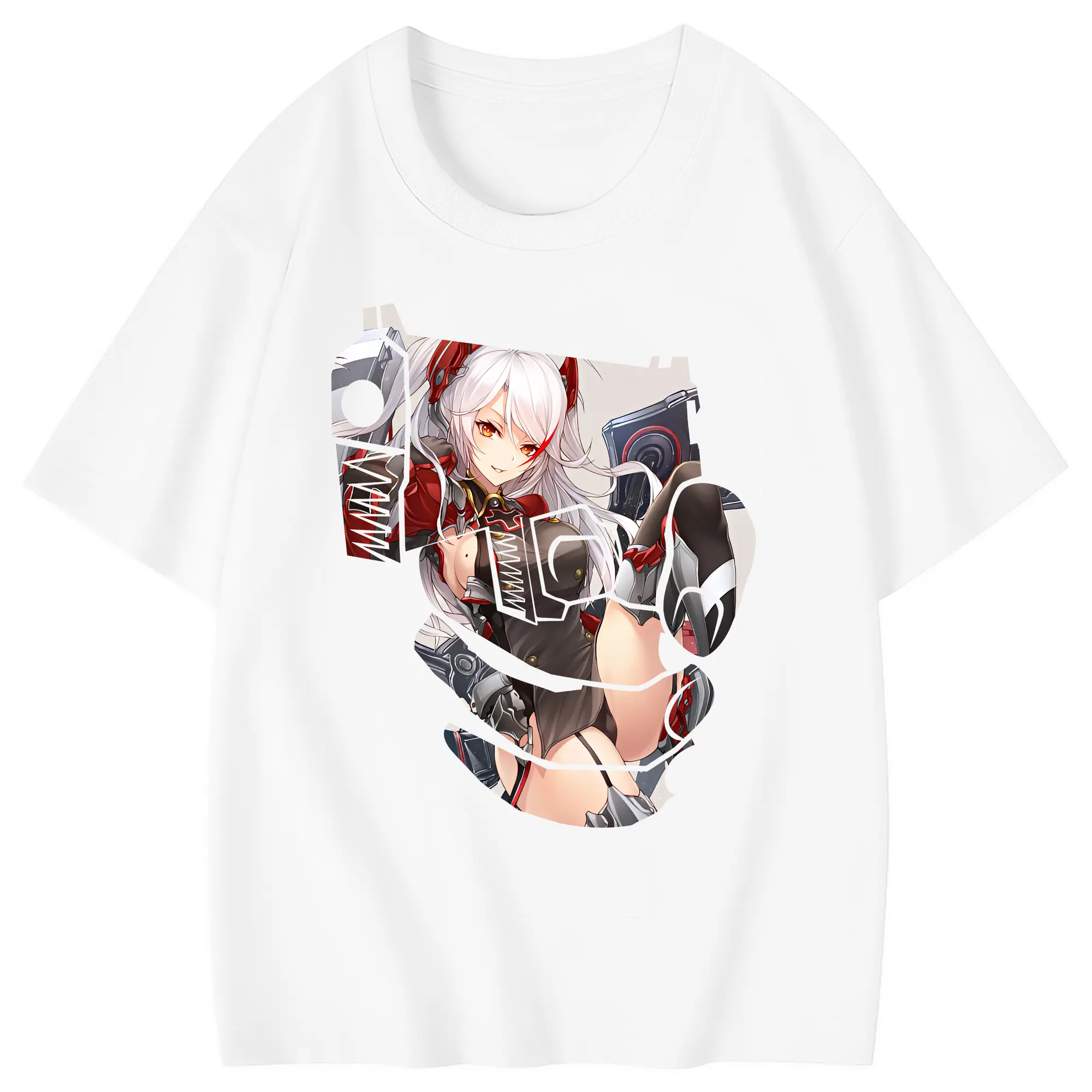 アズールレーン グッズ,プリンツ・オイゲン - 綿100％ キッズTシャツ ・ フロントプリント ・ 快適 通気性 ・ スポーツ カジュアル 散歩用