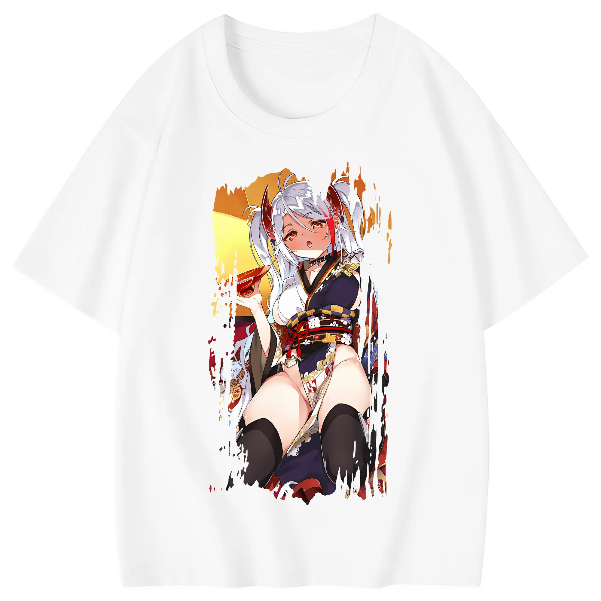 アズールレーン グッズ,プリンツ・オイゲン - 綿100％ キッズTシャツ ・ フロントプリント ・ 快適 通気性 ・ スポーツ カジュアル 散歩用