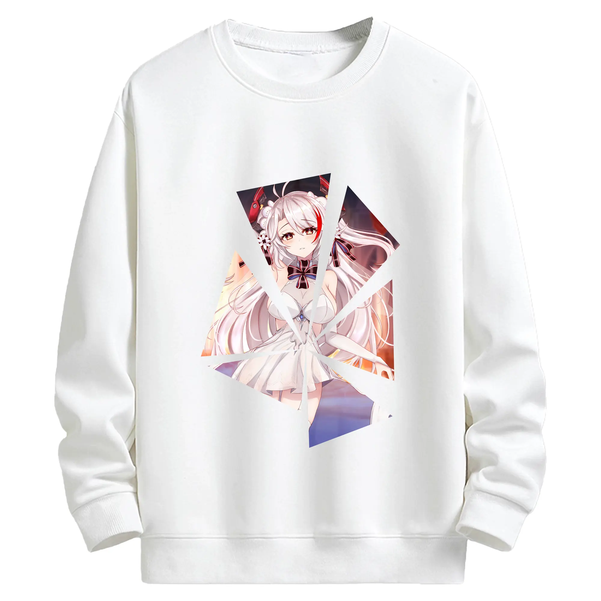 アズールレーン グッズ,プリンツ・オイゲン - キッズ クルーネックスウェットシャツ ・ フロントプリント ・ 綿80％ ポリエステル20％ ・ 快適 通学 スポーツ 日常使い お散歩用