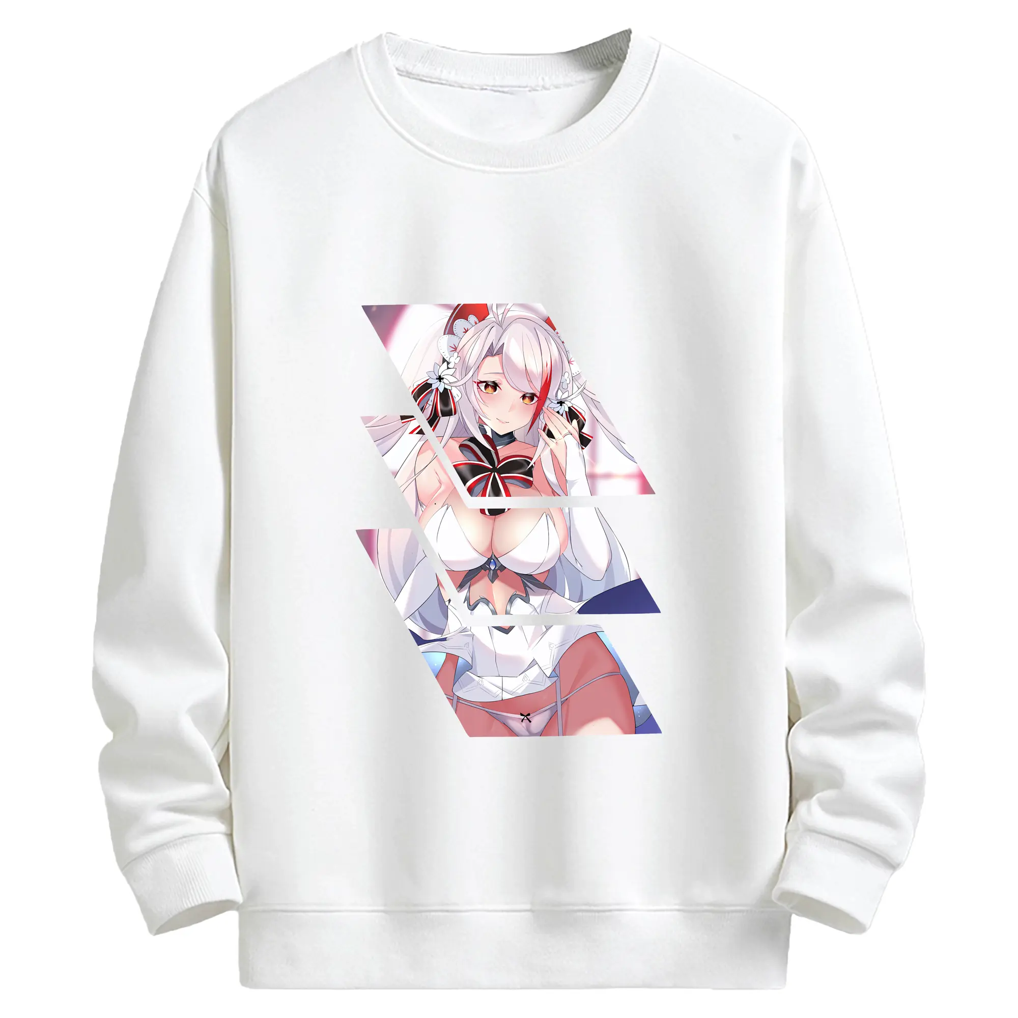 アズールレーン グッズ,プリンツ・オイゲン - キッズ クルーネックスウェットシャツ ・ フロントプリント ・ 綿80％ ポリエステル20％ ・ 快適 通学 スポーツ 日常使い お散歩用