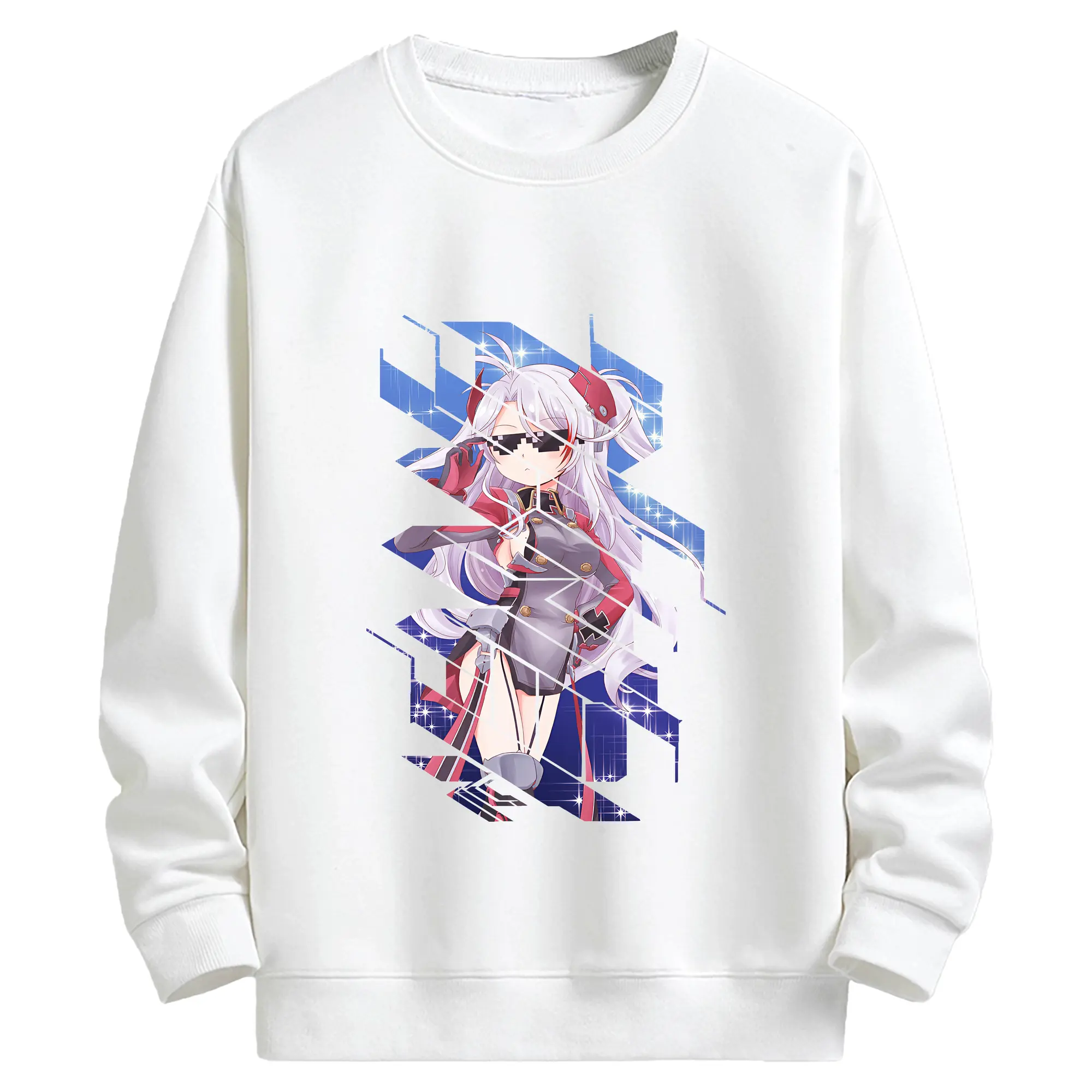 アズールレーン グッズ,プリンツ・オイゲン - キッズ クルーネックスウェットシャツ ・ フロントプリント ・ 綿80％ ポリエステル20％ ・ 快適 通学 スポーツ 日常使い お散歩用