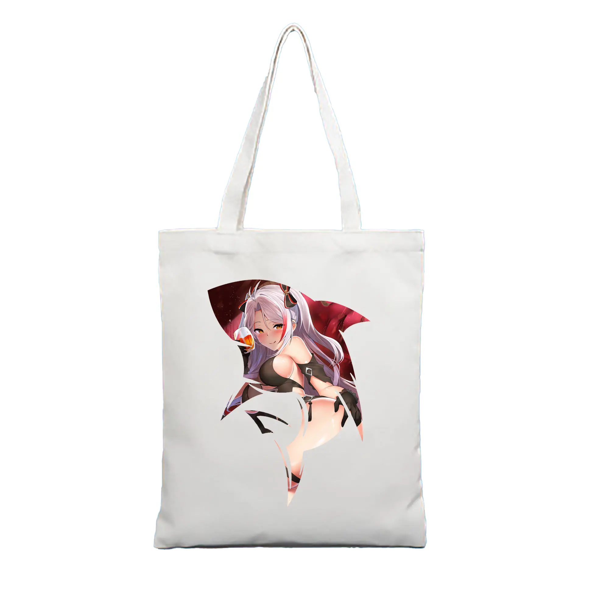 アズールレーン グッズ,プリンツ・オイゲン - 縦型キャンバス手提げバッグ（トートバッグ） ・ キャンバス素材 ・ ショッピング用 ・ 軽量 丈夫 お手入れ簡単