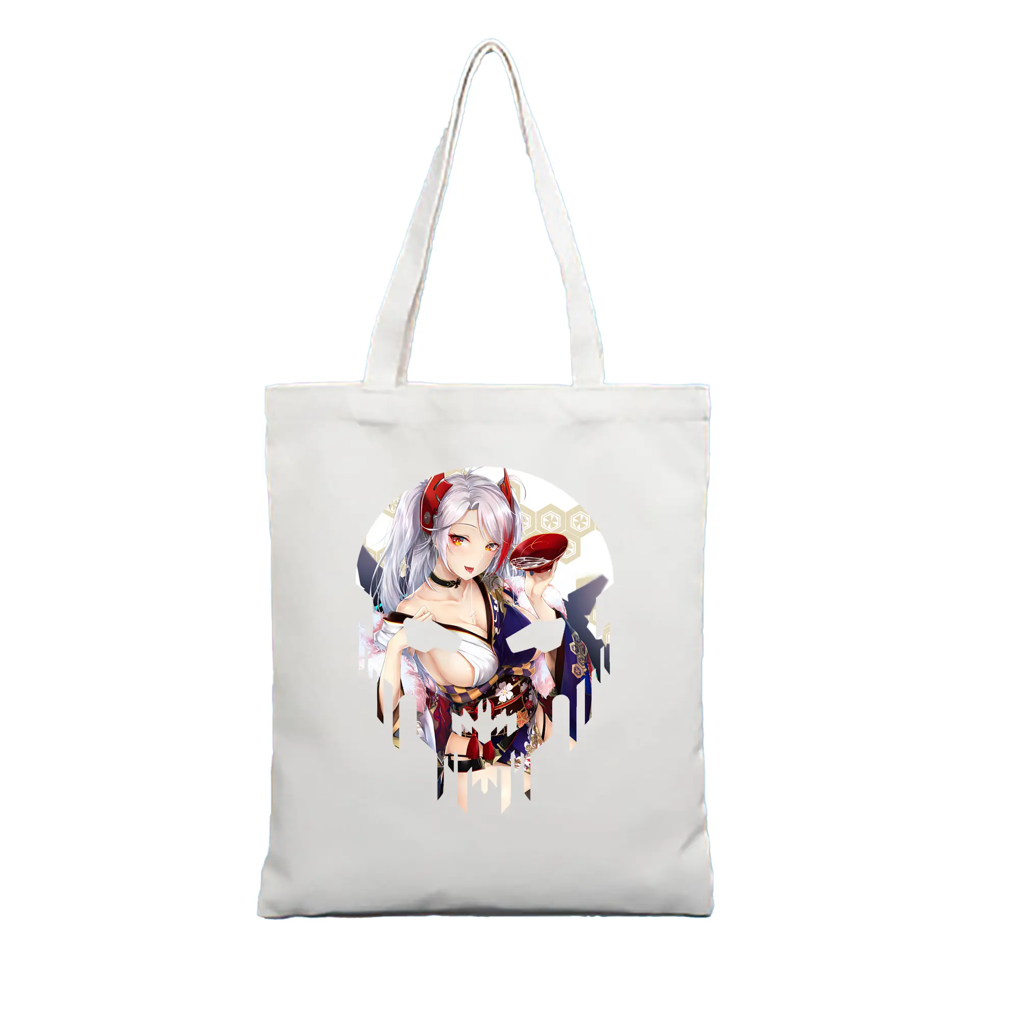 アズールレーン グッズ,プリンツ・オイゲン - 縦型キャンバス手提げバッグ（トートバッグ） ・ キャンバス素材 ・ ショッピング用 ・ 軽量 丈夫 お手入れ簡単