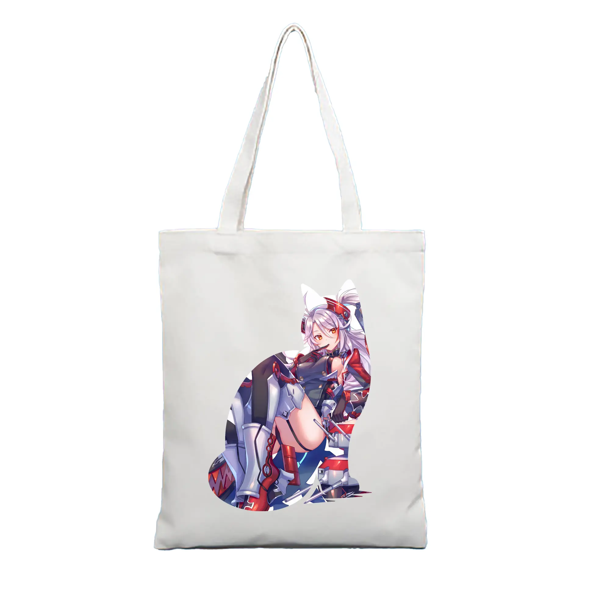 アズールレーン グッズ,プリンツ・オイゲン - 縦型キャンバス手提げバッグ（トートバッグ） ・ キャンバス素材 ・ ショッピング用 ・ 軽量 丈夫 お手入れ簡単