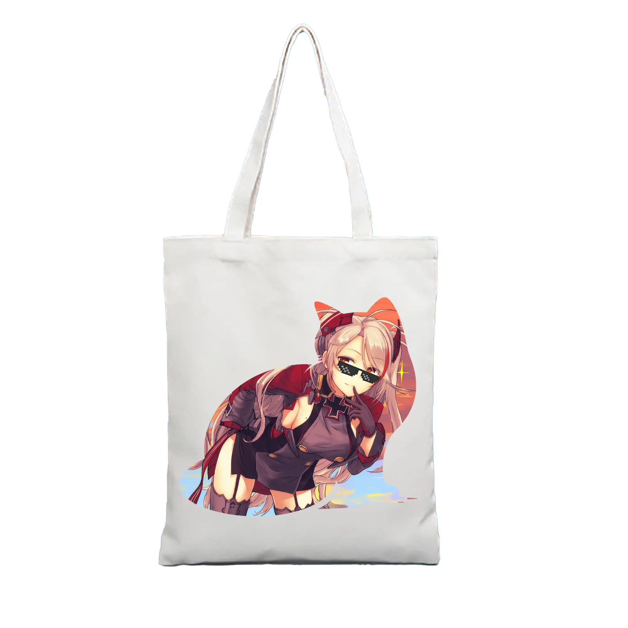 アズールレーン グッズ,プリンツ・オイゲン - 縦型キャンバス手提げバッグ（トートバッグ） ・ キャンバス素材 ・ ショッピング用 ・ 軽量 丈夫 お手入れ簡単