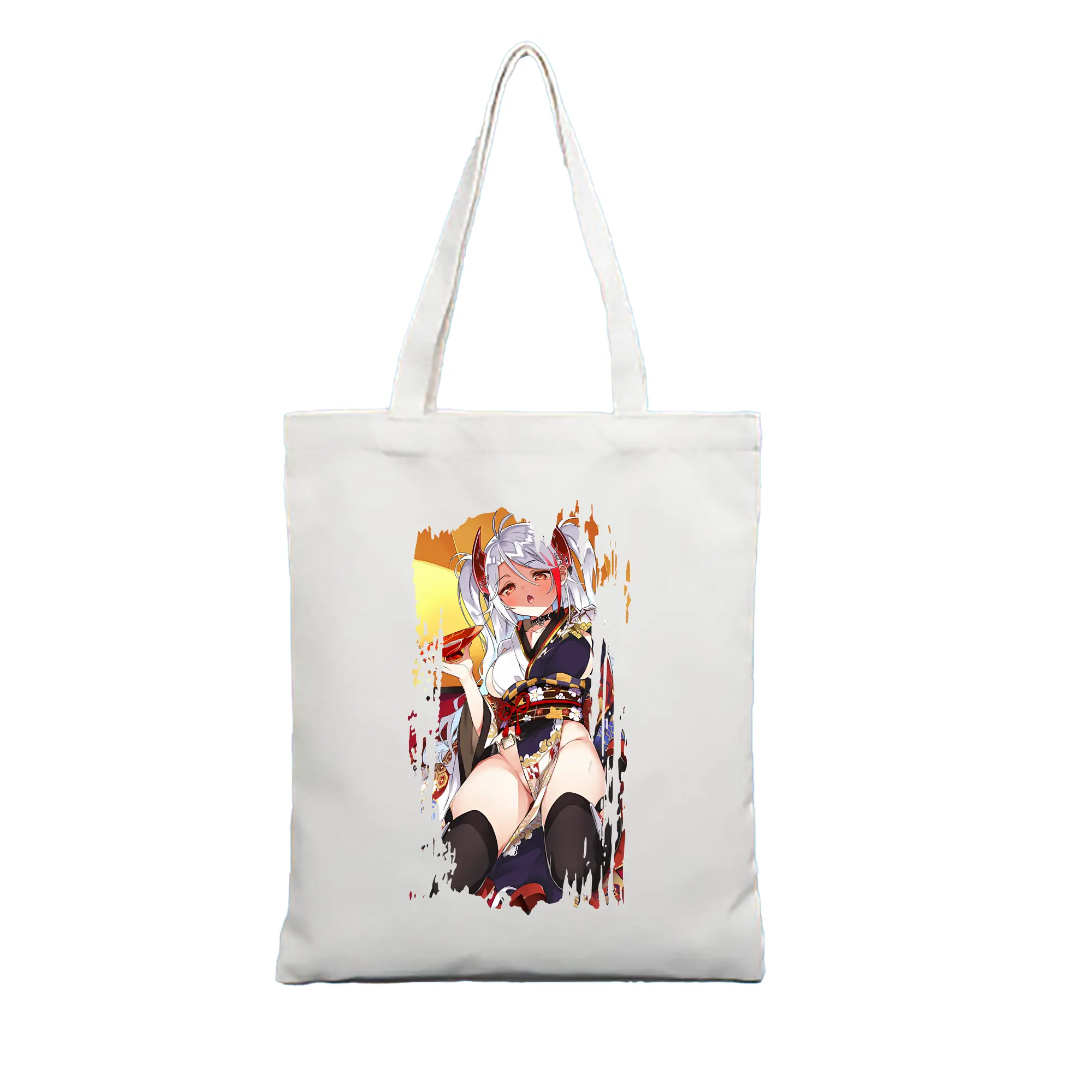 アズールレーン グッズ,プリンツ・オイゲン - 縦型キャンバス手提げバッグ（トートバッグ） ・ キャンバス素材 ・ ショッピング用 ・ 軽量 丈夫 お手入れ簡単