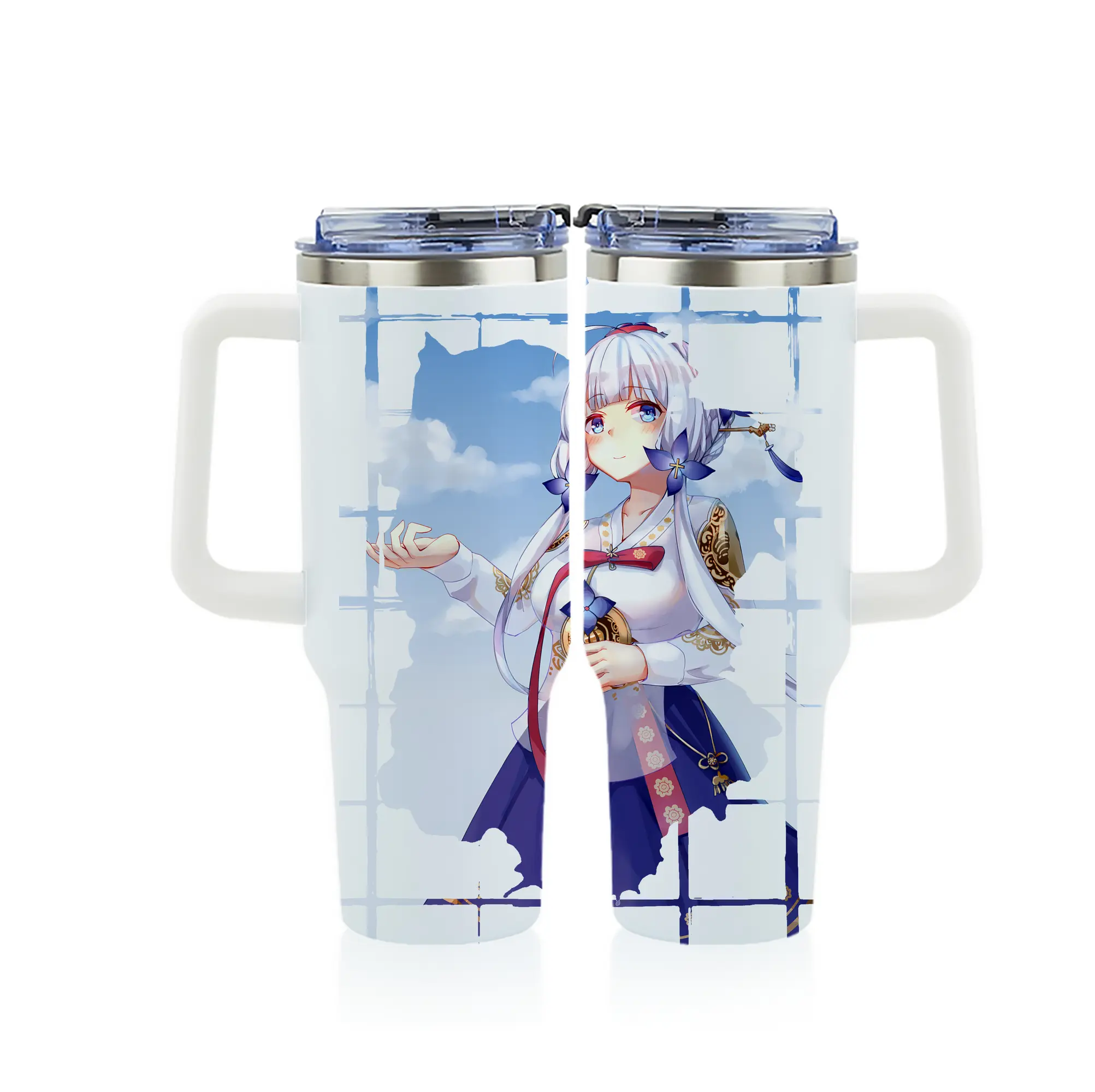 アズールレーン グッズ,イラストリアス - 1200mL フルプリント車用タンブラー ・ 304ステンレス 内側 ・ 201ステンレス 外側 ・ 保温 保冷 ・ 通勤 ドライブ アウトドア用
