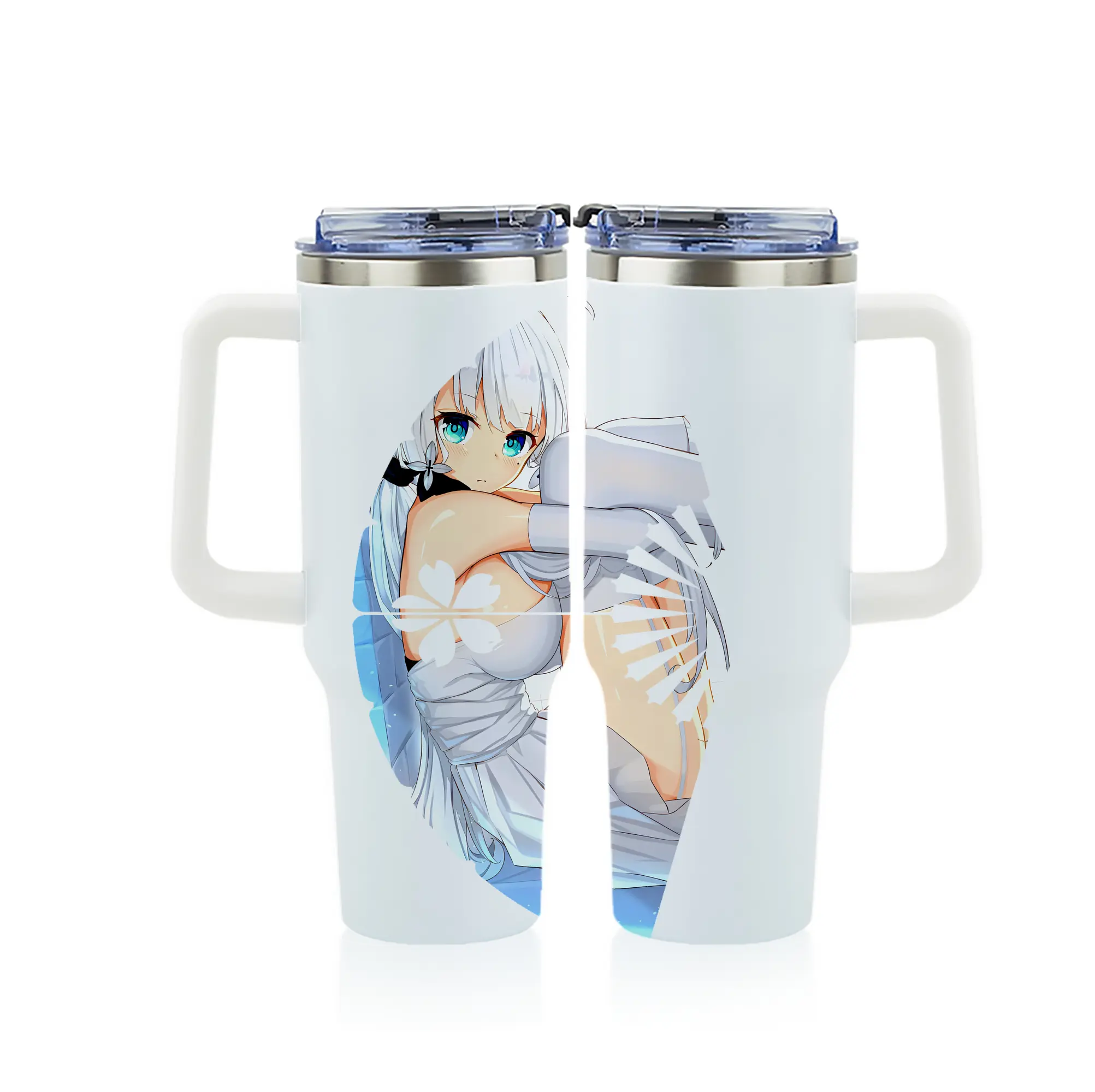 アズールレーン グッズ,イラストリアス - 1200mL フルプリント車用タンブラー ・ 304ステンレス 内側 ・ 201ステンレス 外側 ・ 保温 保冷 ・ 通勤 ドライブ アウトドア用