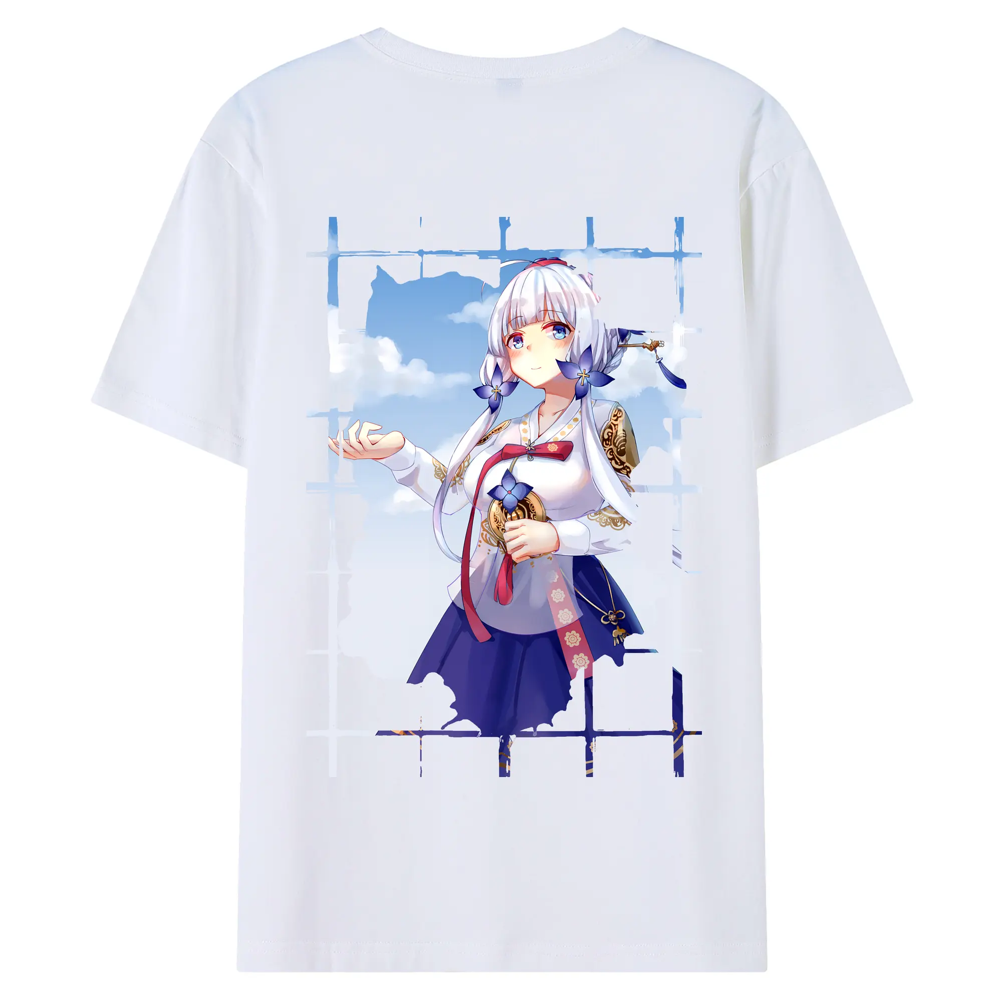 アズールレーン グッズ,イラストリアス - 綿100％ 半袖Tシャツ ・ バックプリント ・ 快適 通気性 ・ 日常使い 散歩 スポーツ用