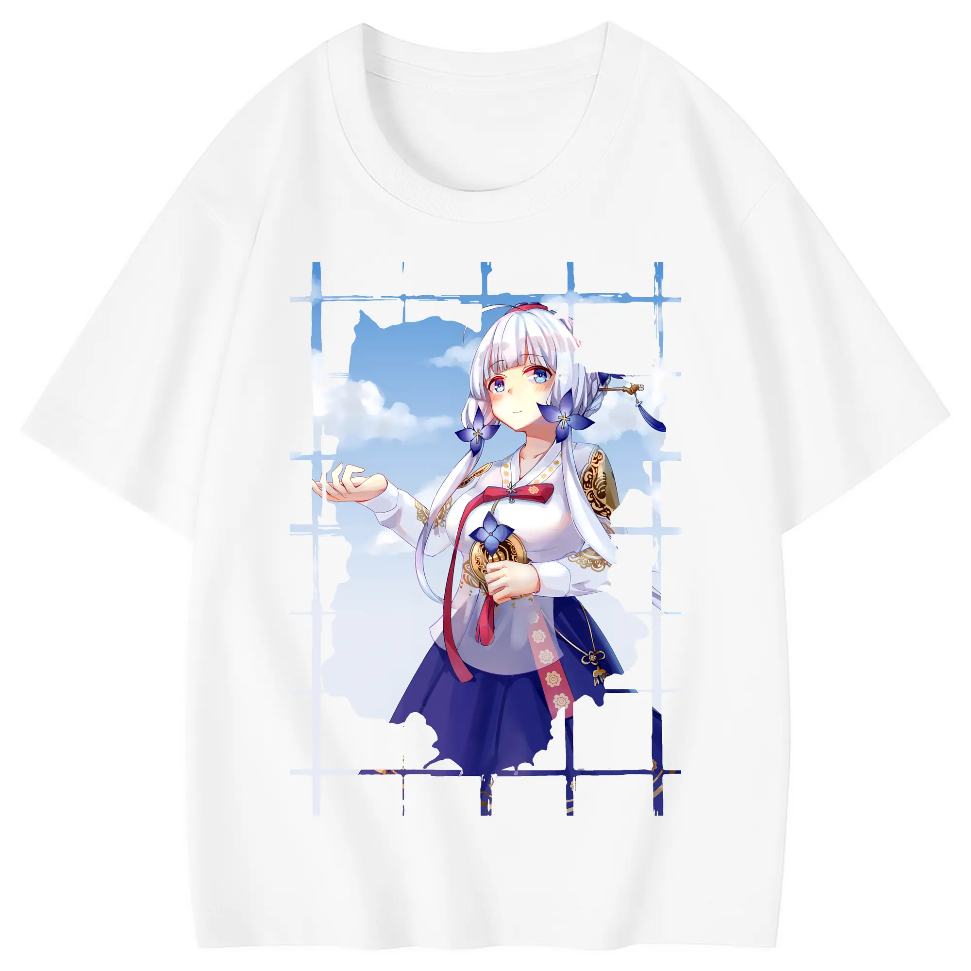 アズールレーン グッズ,イラストリアス - 綿100％ キッズTシャツ ・ フロントプリント ・ 快適 通気性 ・ スポーツ カジュアル 散歩用