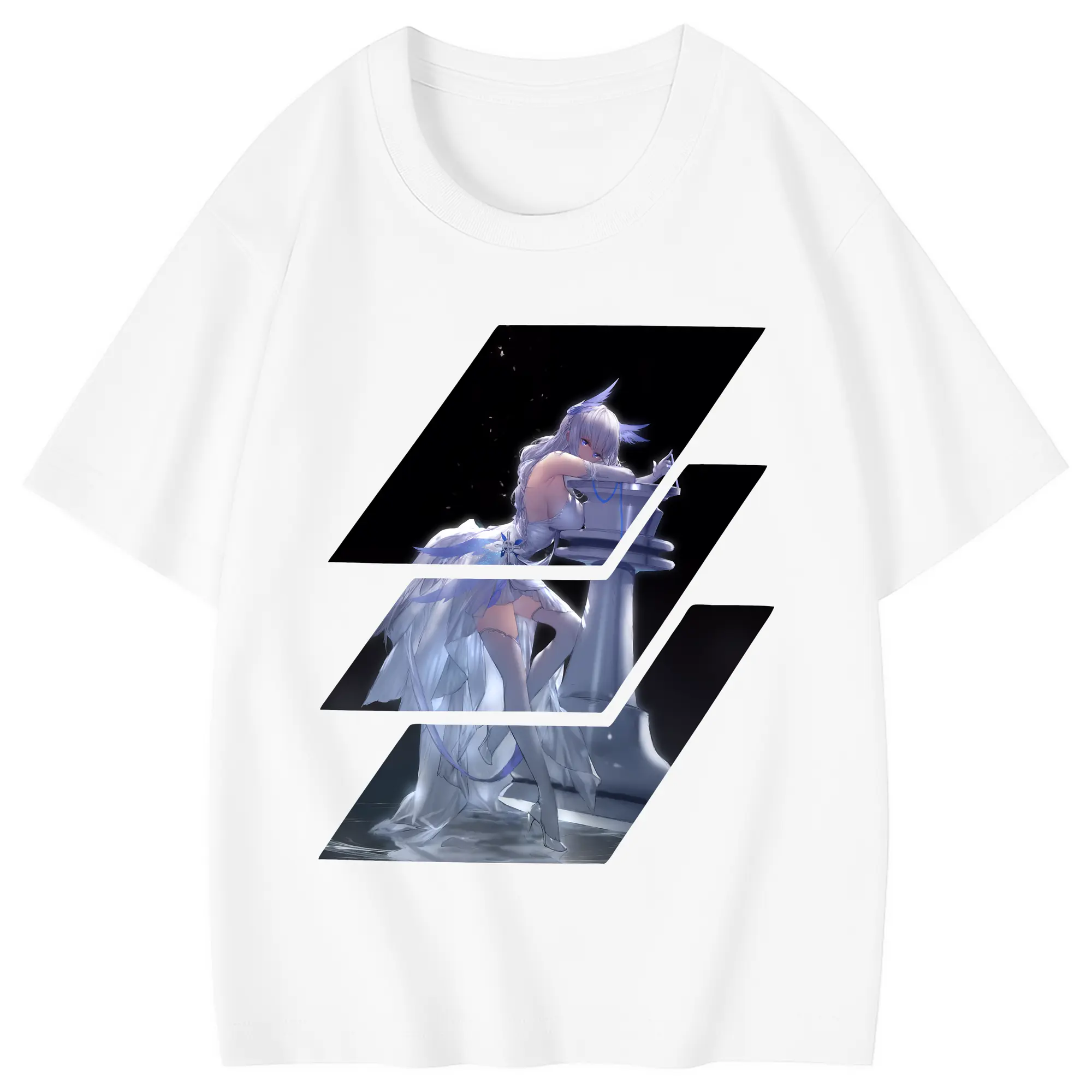 アズールレーン グッズ,イラストリアス - 綿100％ キッズTシャツ ・ フロントプリント ・ 快適 通気性 ・ スポーツ カジュアル 散歩用