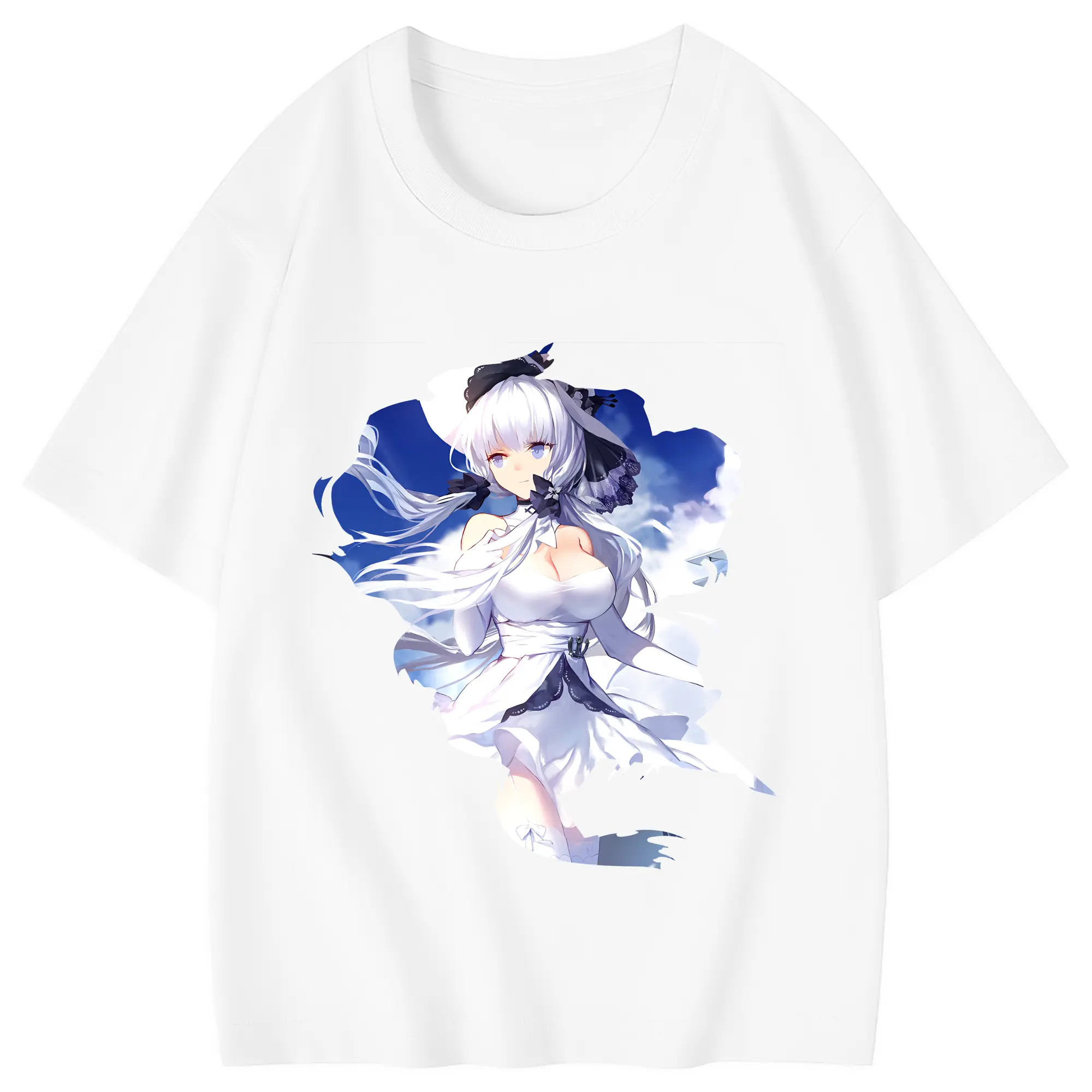 アズールレーン グッズ,イラストリアス - 綿100％ キッズTシャツ ・ フロントプリント ・ 快適 通気性 ・ スポーツ カジュアル 散歩用