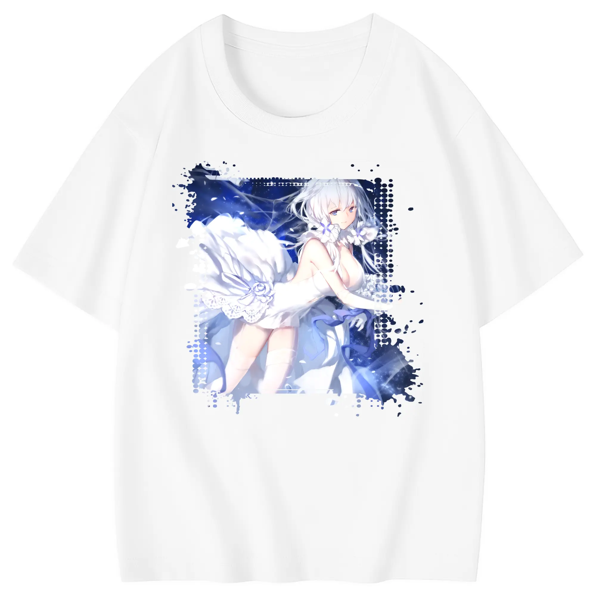 アズールレーン グッズ,イラストリアス - 綿100％ キッズTシャツ ・ フロントプリント ・ 快適 通気性 ・ スポーツ カジュアル 散歩用