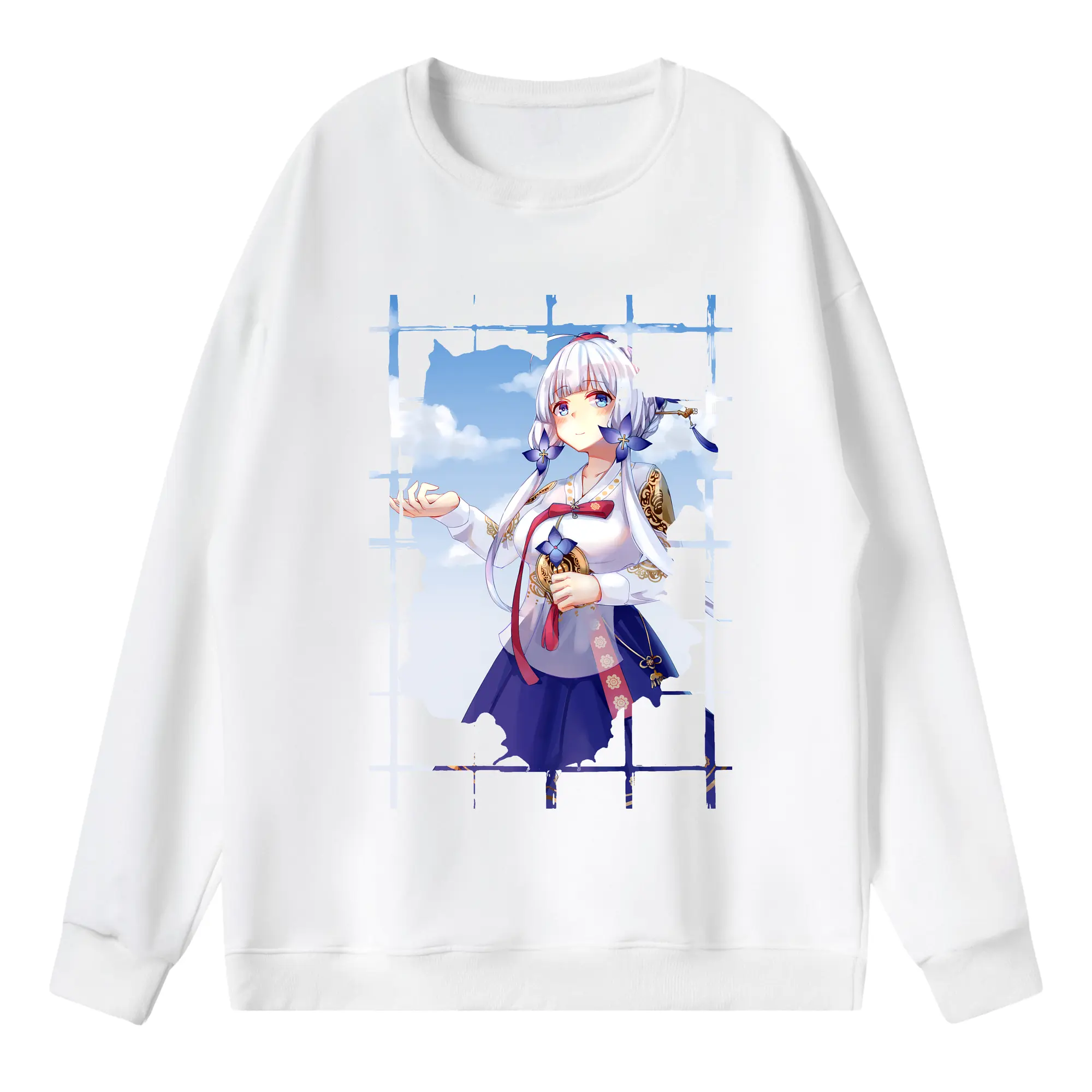 アズールレーン グッズ,イラストリアス - 薄手 クルーネック スウェット 裏毛260g · ポリエステル 春秋向け カジュアル 男女兼用 · トレーナー デイリー スポーツ 散歩に最適