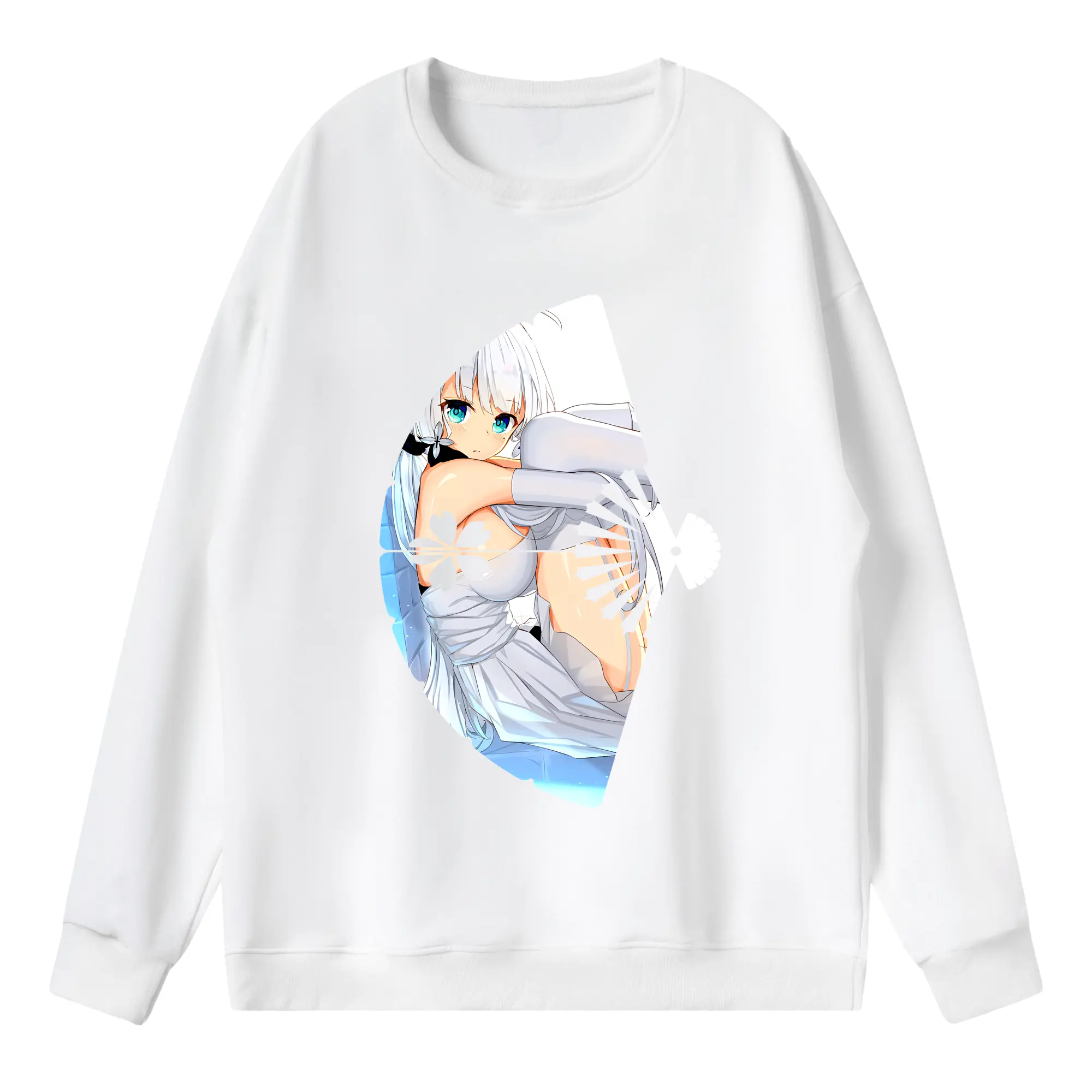 アズールレーン グッズ,イラストリアス - 薄手 クルーネック スウェット 裏毛260g · ポリエステル 春秋向け カジュアル 男女兼用 · トレーナー デイリー スポーツ 散歩に最適