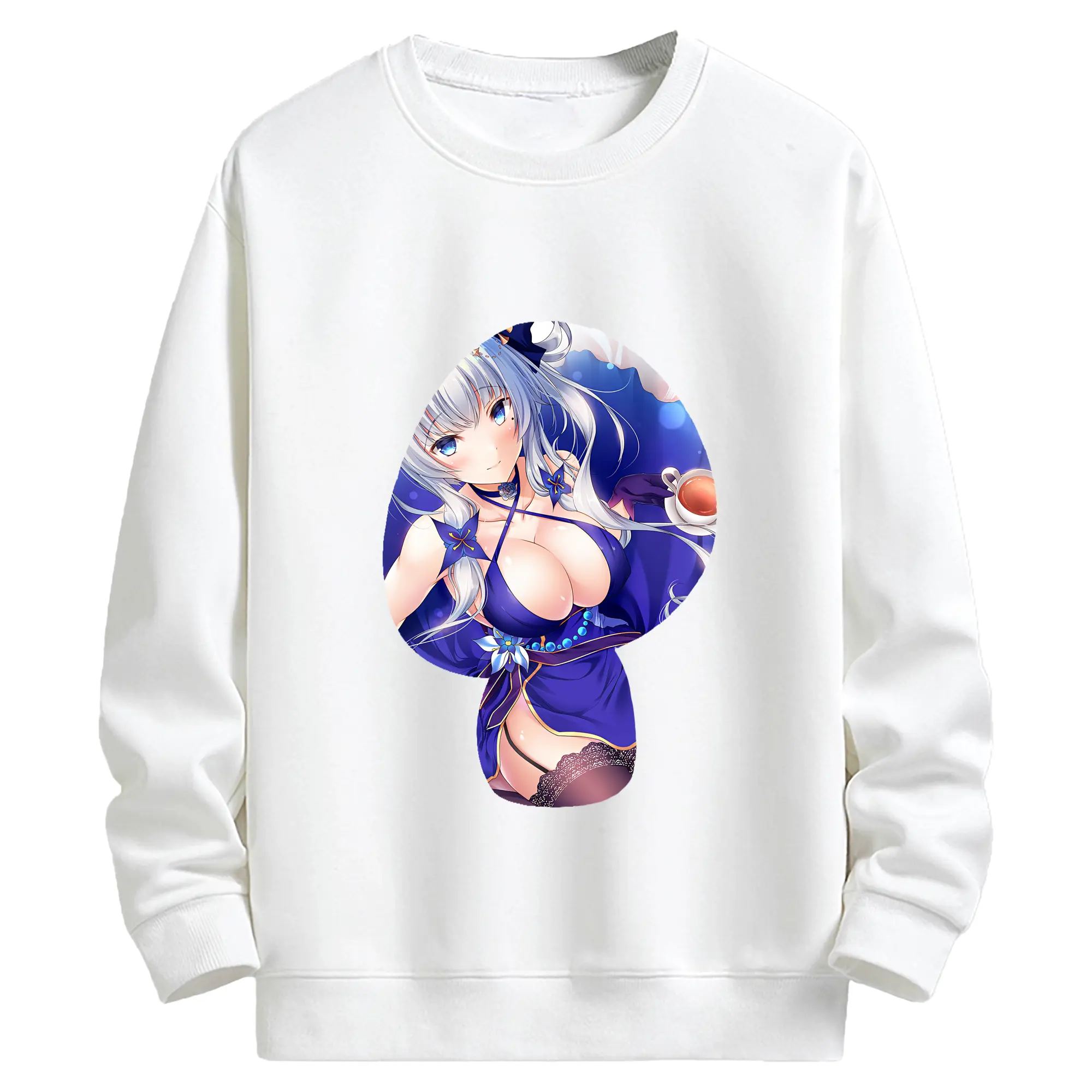 アズールレーン グッズ,イラストリアス - キッズ クルーネックスウェットシャツ ・ フロントプリント ・ 綿80％ ポリエステル20％ ・ 快適 通学 スポーツ 日常使い お散歩用