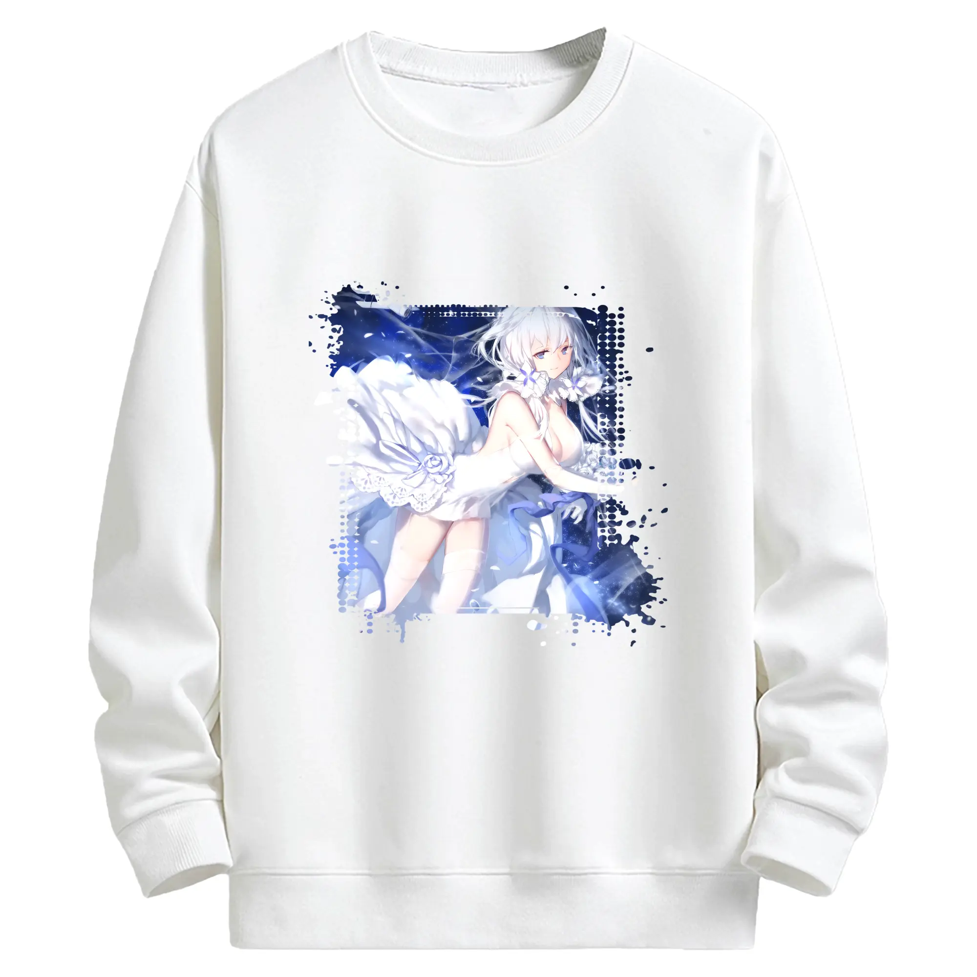 アズールレーン グッズ,イラストリアス - キッズ クルーネックスウェットシャツ ・ フロントプリント ・ 綿80％ ポリエステル20％ ・ 快適 通学 スポーツ 日常使い お散歩用