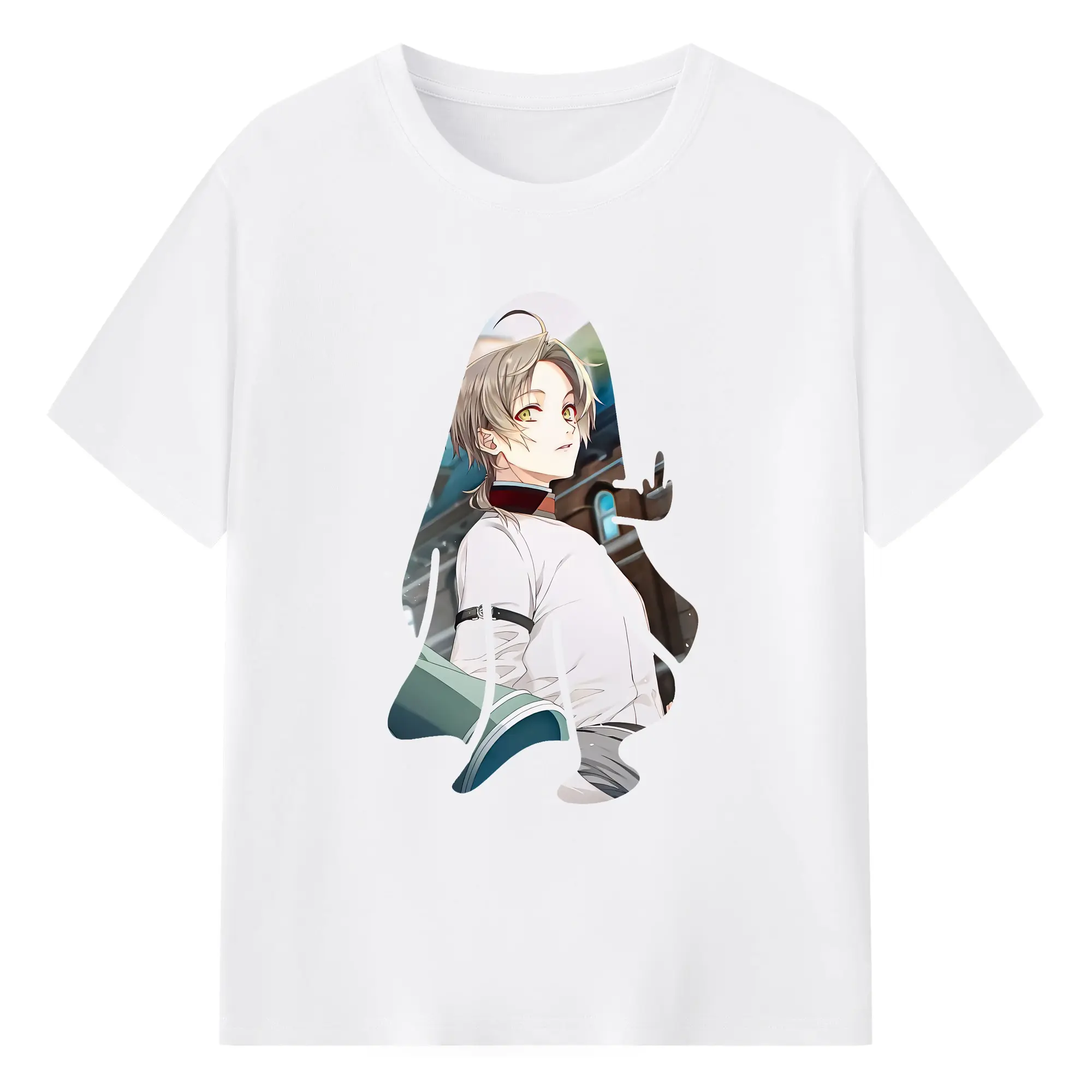 無職転生 グッズ,ルーデウス・グレイラット - 綿100％ 半袖Tシャツ ・ フロントプリント ・ 快適 通気性 ・ 日常使い 散歩 スポーツ用