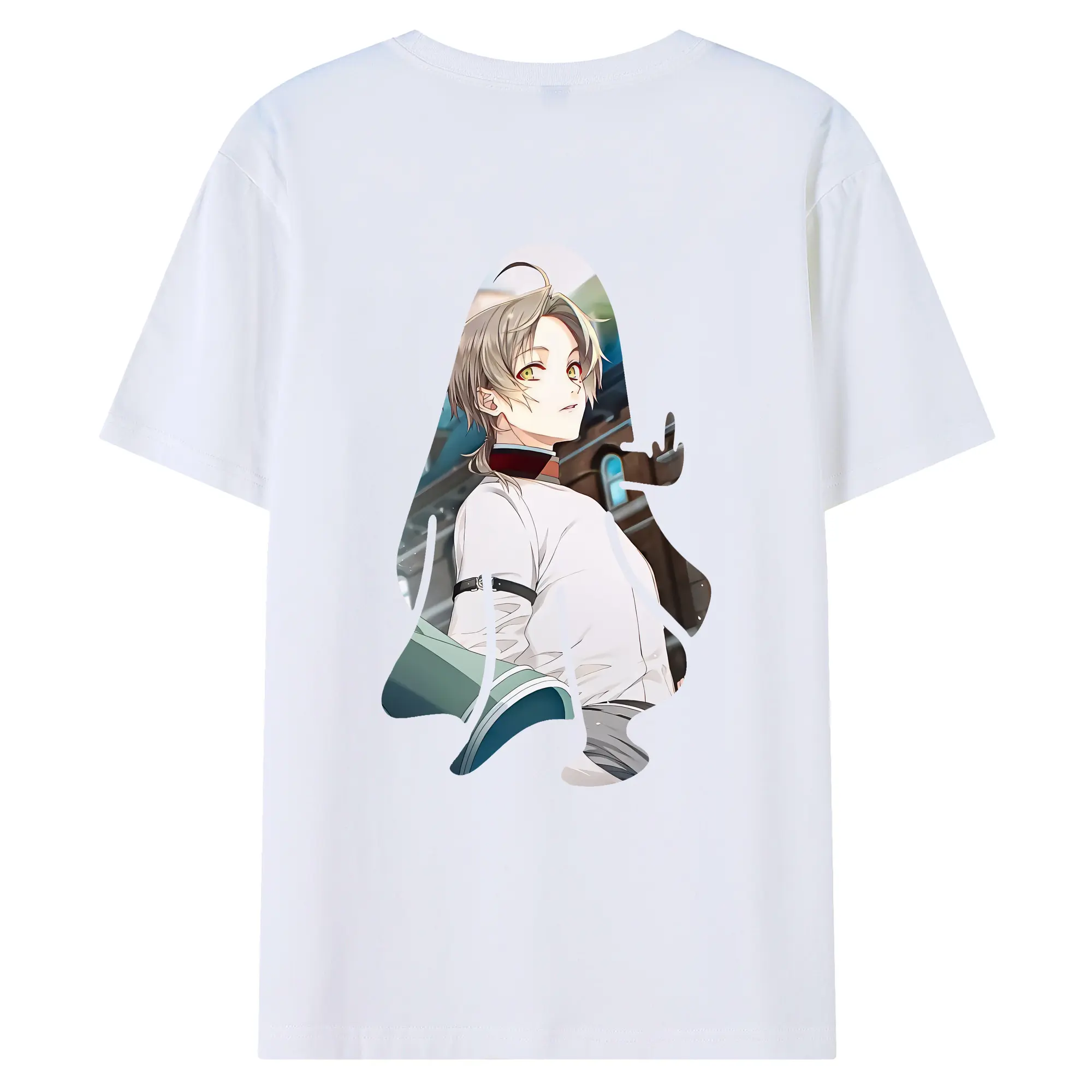 無職転生 グッズ,ルーデウス・グレイラット - 綿100％ 半袖Tシャツ ・ バックプリント ・ 快適 通気性 ・ 日常使い 散歩 スポーツ用