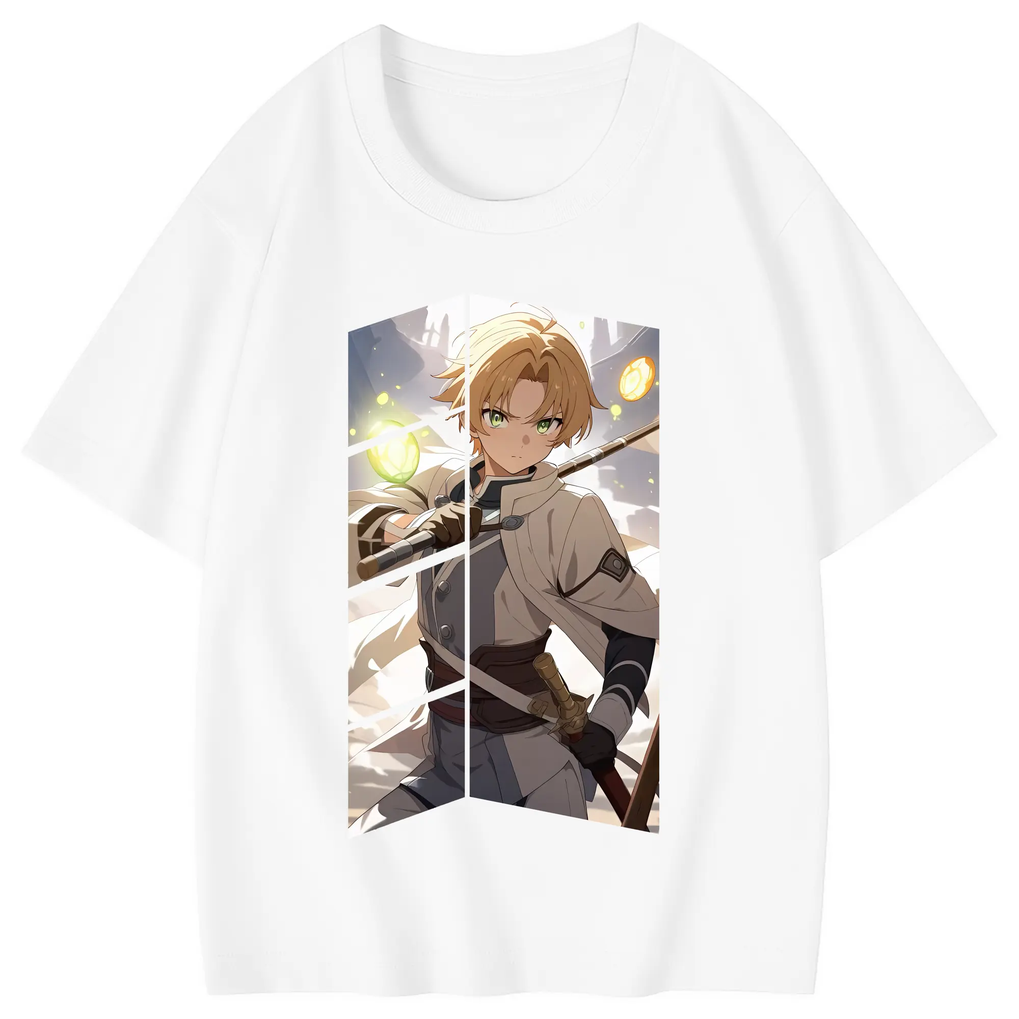 無職転生 グッズ,ルーデウス・グレイラット - 綿100％ キッズTシャツ ・ フロントプリント ・ 快適 通気性 ・ スポーツ カジュアル 散歩用