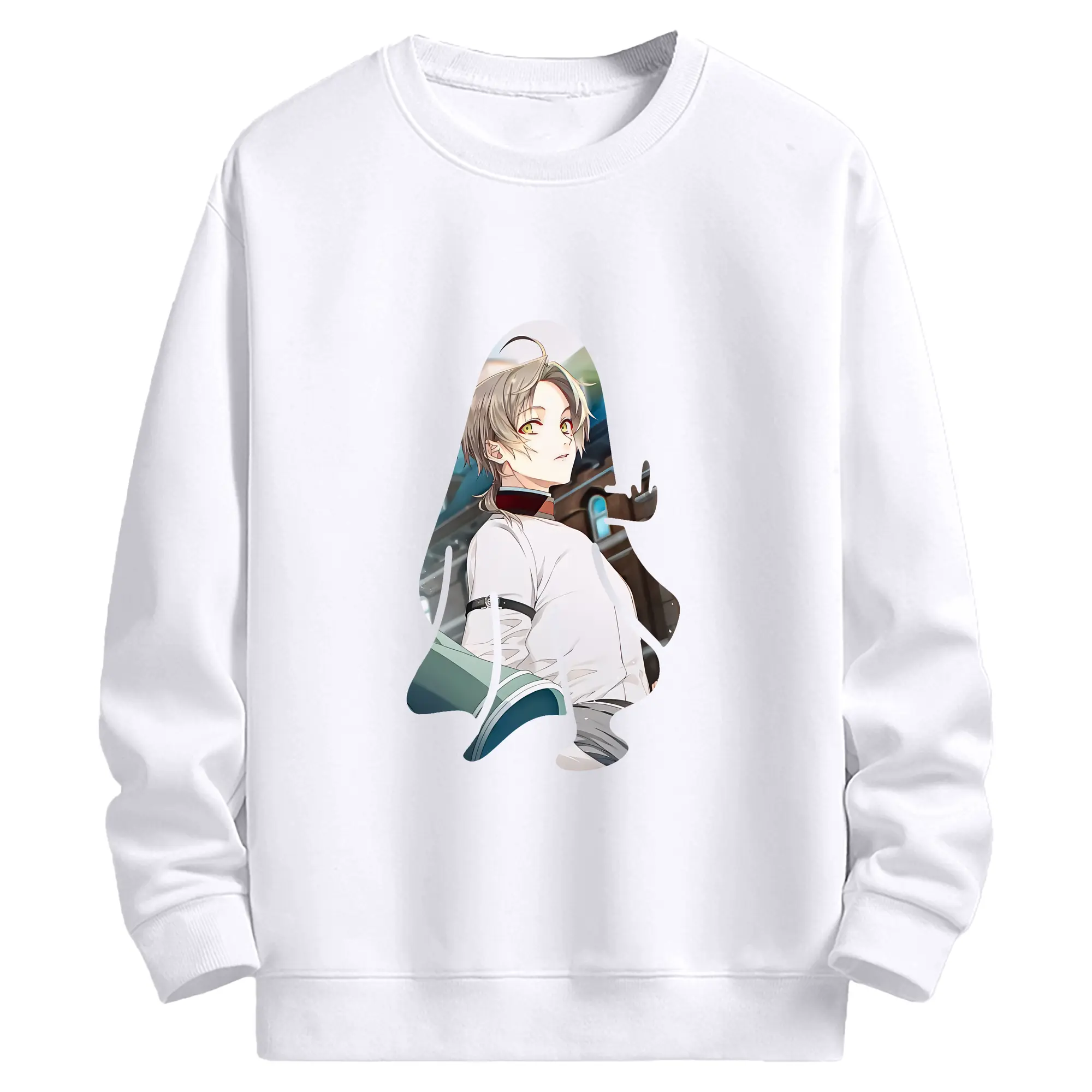 無職転生 グッズ,ルーデウス・グレイラット - 高品質 クルーネック スウェット ・ コットン59％ ポリエステル41％ ・ ユニセックス 長袖 トレーナー ・ カジュアル デイリー スポーツ 散歩用