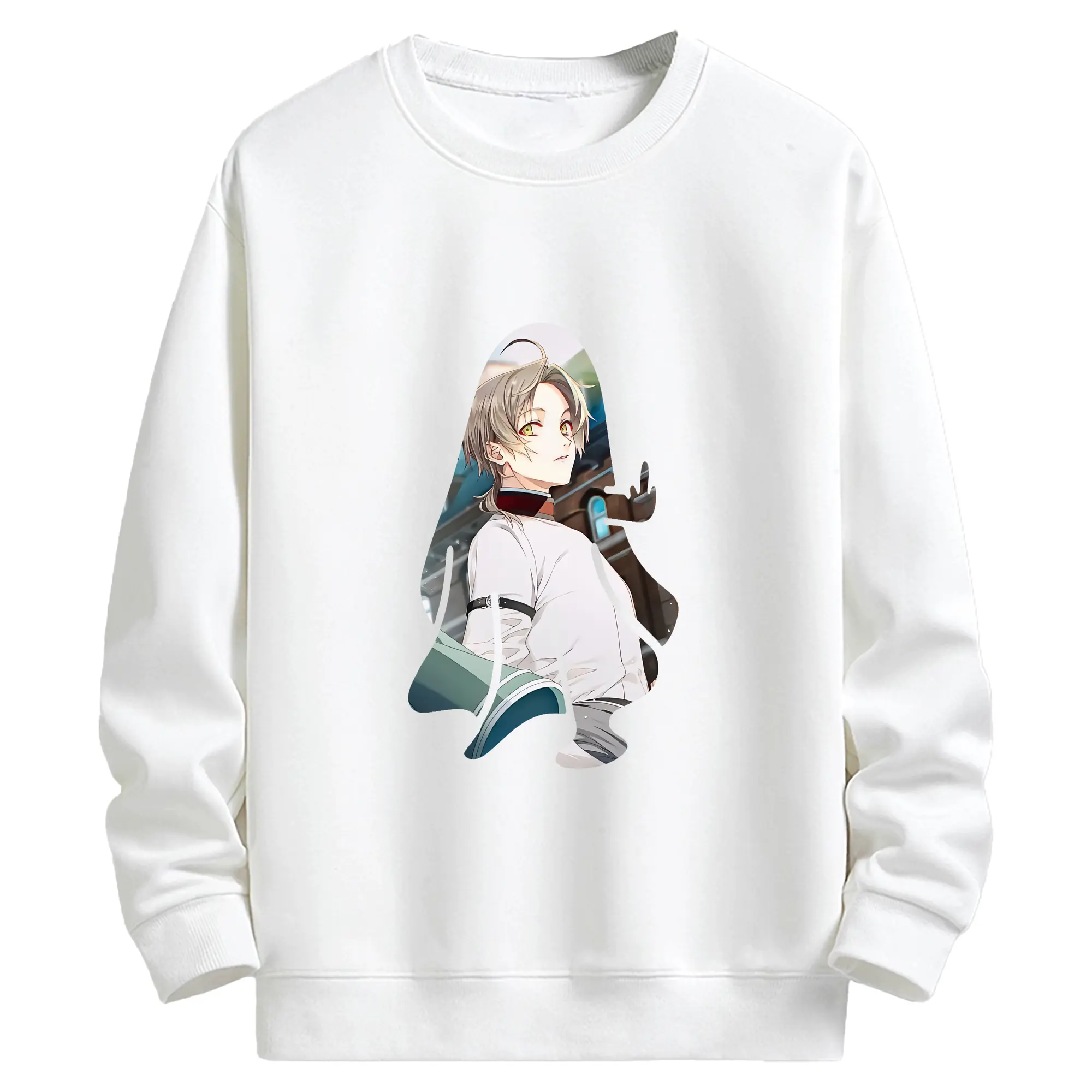 無職転生 グッズ,ルーデウス・グレイラット - キッズ クルーネックスウェットシャツ ・ フロントプリント ・ 綿80％ ポリエステル20％ ・ 快適 通学 スポーツ 日常使い お散歩用