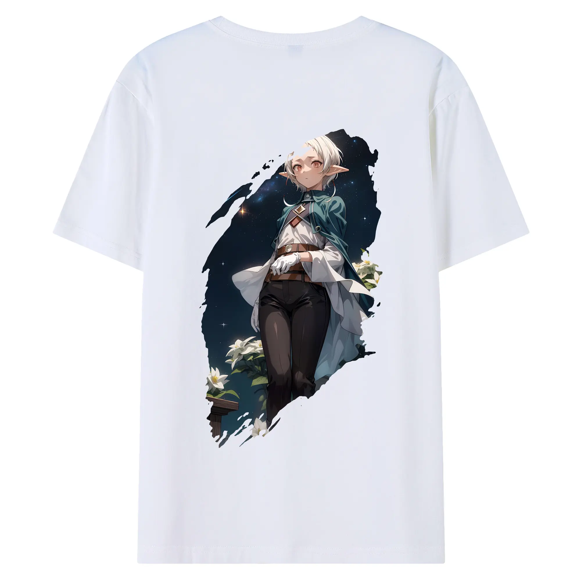 無職転生 グッズ,シルフィエット - 綿100％ 半袖Tシャツ ・ バックプリント ・ 快適 通気性 ・ 日常使い 散歩 スポーツ用