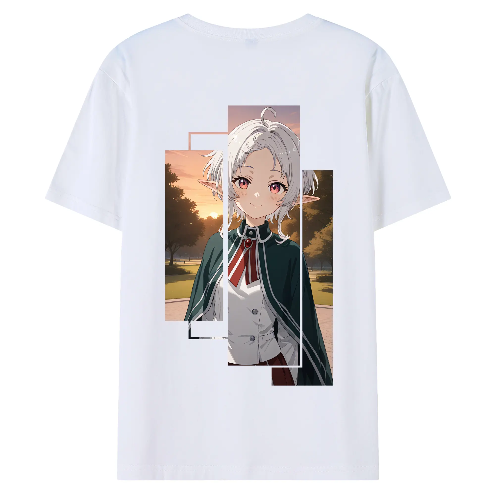 無職転生 グッズ,シルフィエット - 綿100％ 半袖Tシャツ ・ バックプリント ・ 快適 通気性 ・ 日常使い 散歩 スポーツ用