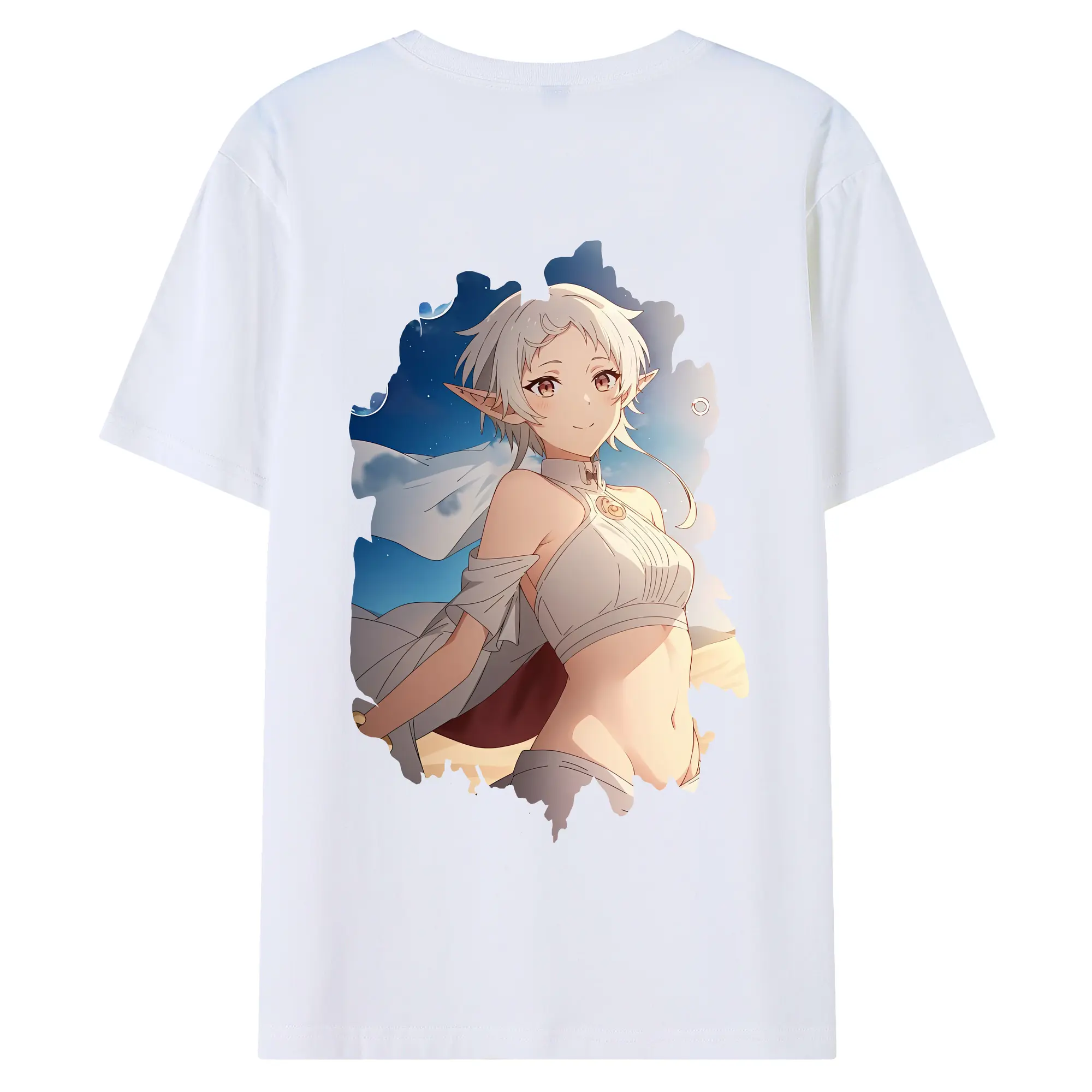 無職転生 グッズ,シルフィエット - 綿100％ 半袖Tシャツ ・ バックプリント ・ 快適 通気性 ・ 日常使い 散歩 スポーツ用