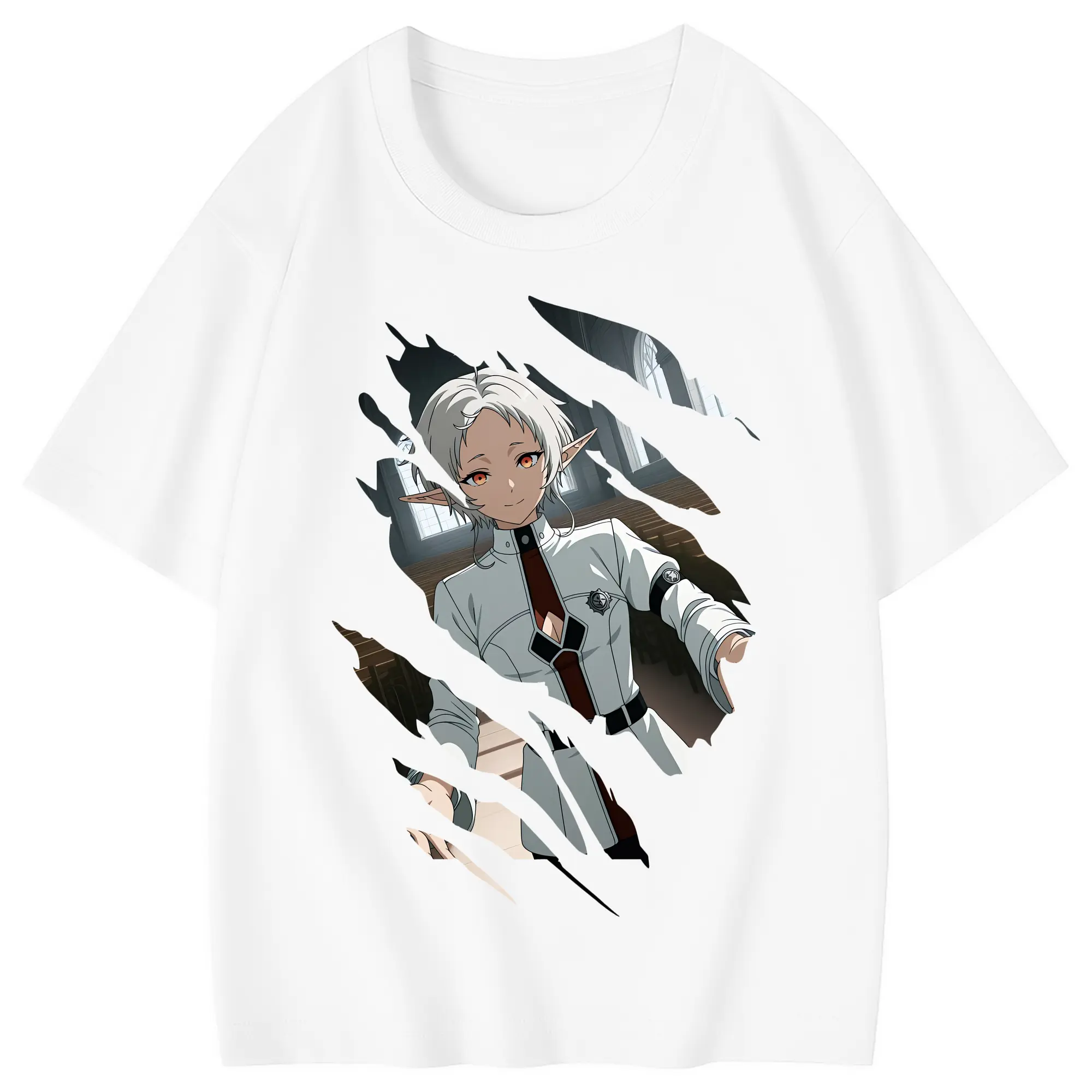 無職転生 グッズ,シルフィエット - 綿100％ キッズTシャツ ・ フロントプリント ・ 快適 通気性 ・ スポーツ カジュアル 散歩用