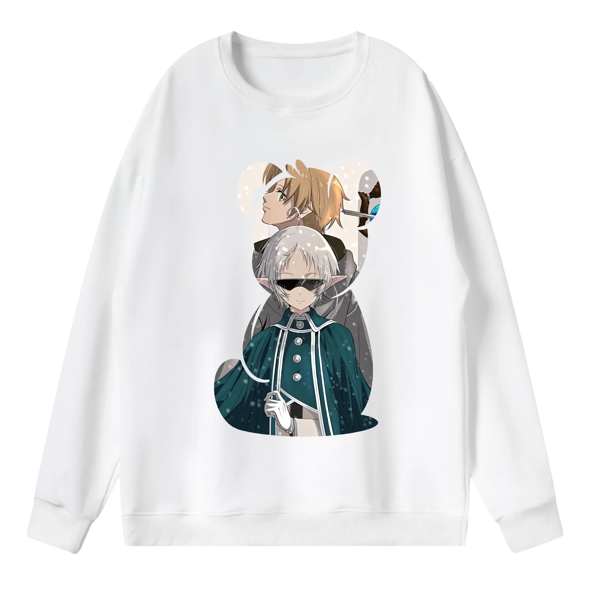 無職転生 グッズ,シルフィエット - 薄手 クルーネック スウェット 裏毛260g · ポリエステル 春秋向け カジュアル 男女兼用 · トレーナー デイリー スポーツ 散歩に最適