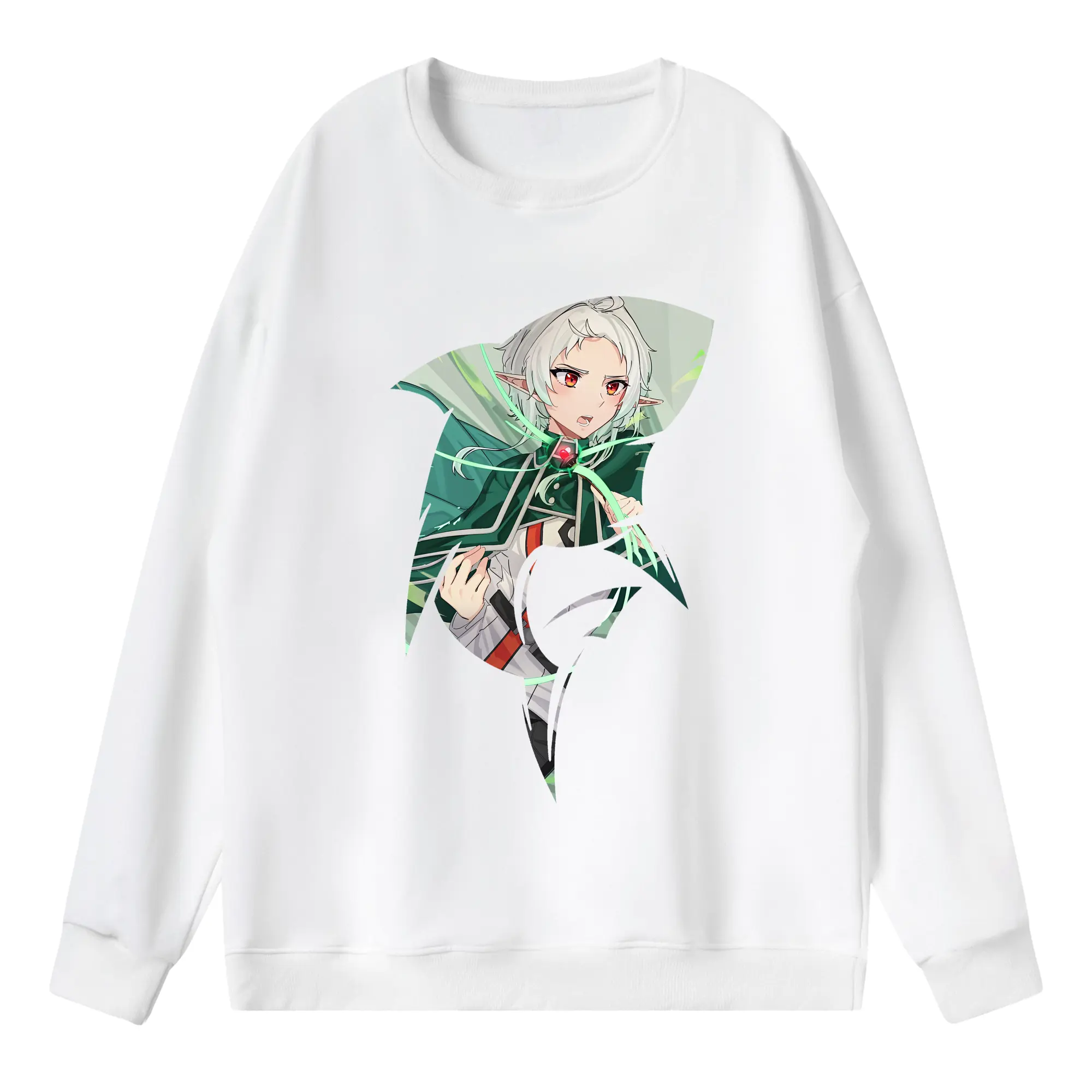 無職転生 グッズ,シルフィエット - 薄手 クルーネック スウェット 裏毛260g · ポリエステル 春秋向け カジュアル 男女兼用 · トレーナー デイリー スポーツ 散歩に最適