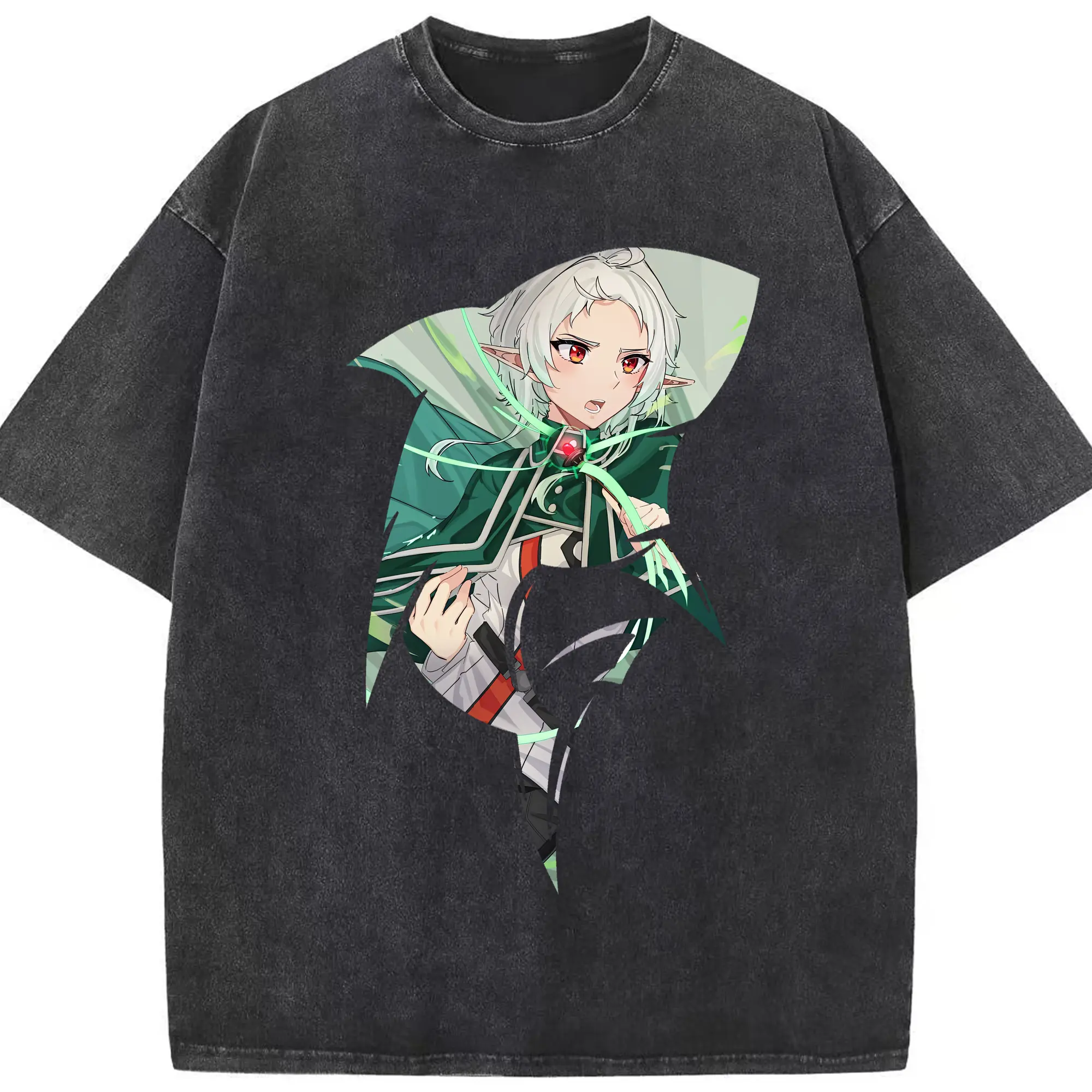 無職転生 グッズ,シルフィエット - 綿100％ ヴィンテージ風 半袖Tシャツ ・ フロントプリント ・ 柔らか肌触り ・ 通気性 快適 ・ スポーツ カジュアル 外出用