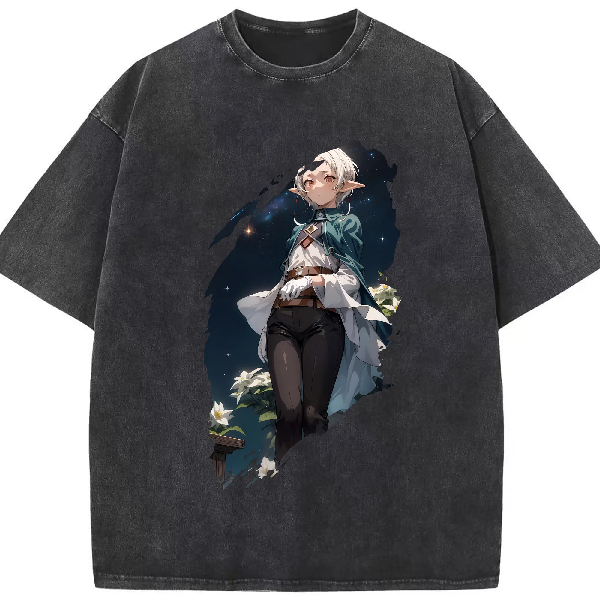 無職転生 グッズ,シルフィエット - 綿100％ ヴィンテージ風 半袖Tシャツ ・ フロントプリント ・ 柔らか肌触り ・ 通気性 快適 ・ スポーツ カジュアル 外出用