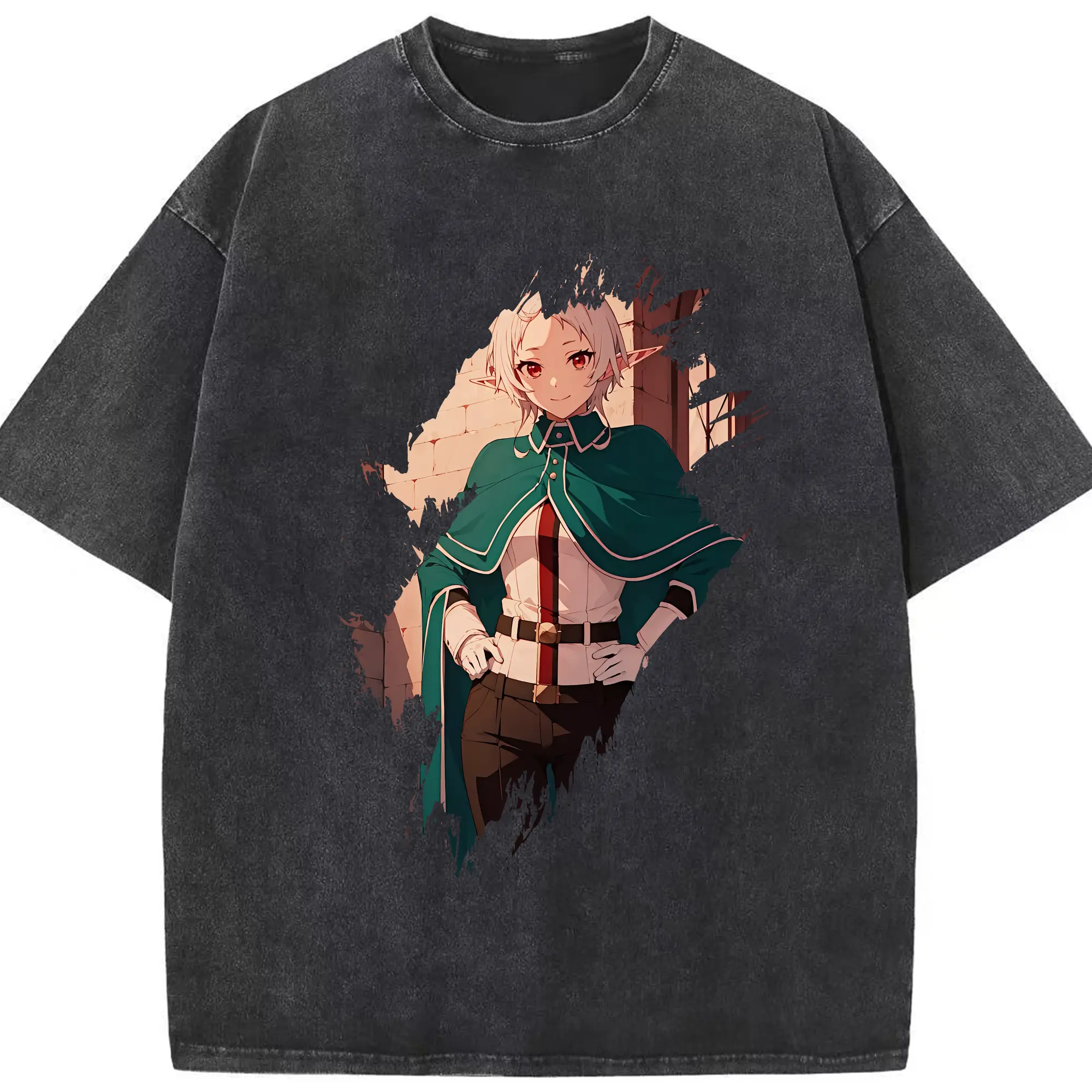 無職転生 グッズ,シルフィエット - 綿100％ ヴィンテージ風 半袖Tシャツ ・ フロントプリント ・ 柔らか肌触り ・ 通気性 快適 ・ スポーツ カジュアル 外出用