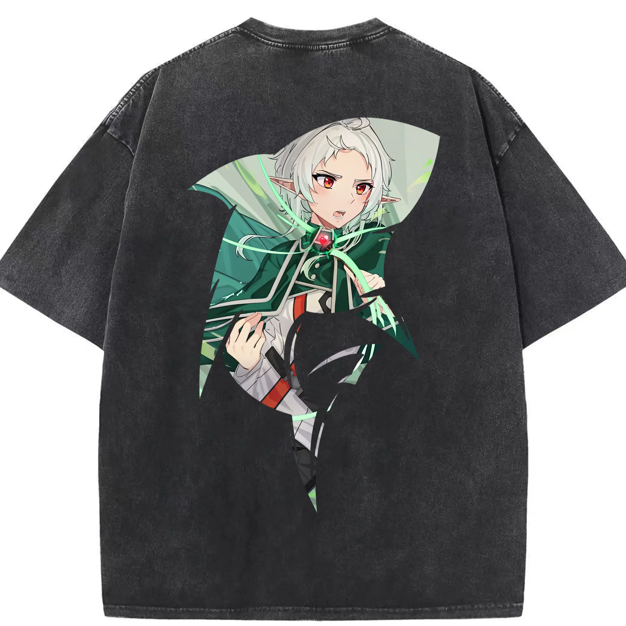 無職転生 グッズ,シルフィエット - 綿100％ ヴィンテージ風 半袖Tシャツ ・ 背面プリント ・ 柔らか肌触り ・ 通気性 快適 ・ スポーツ カジュアル 外出用