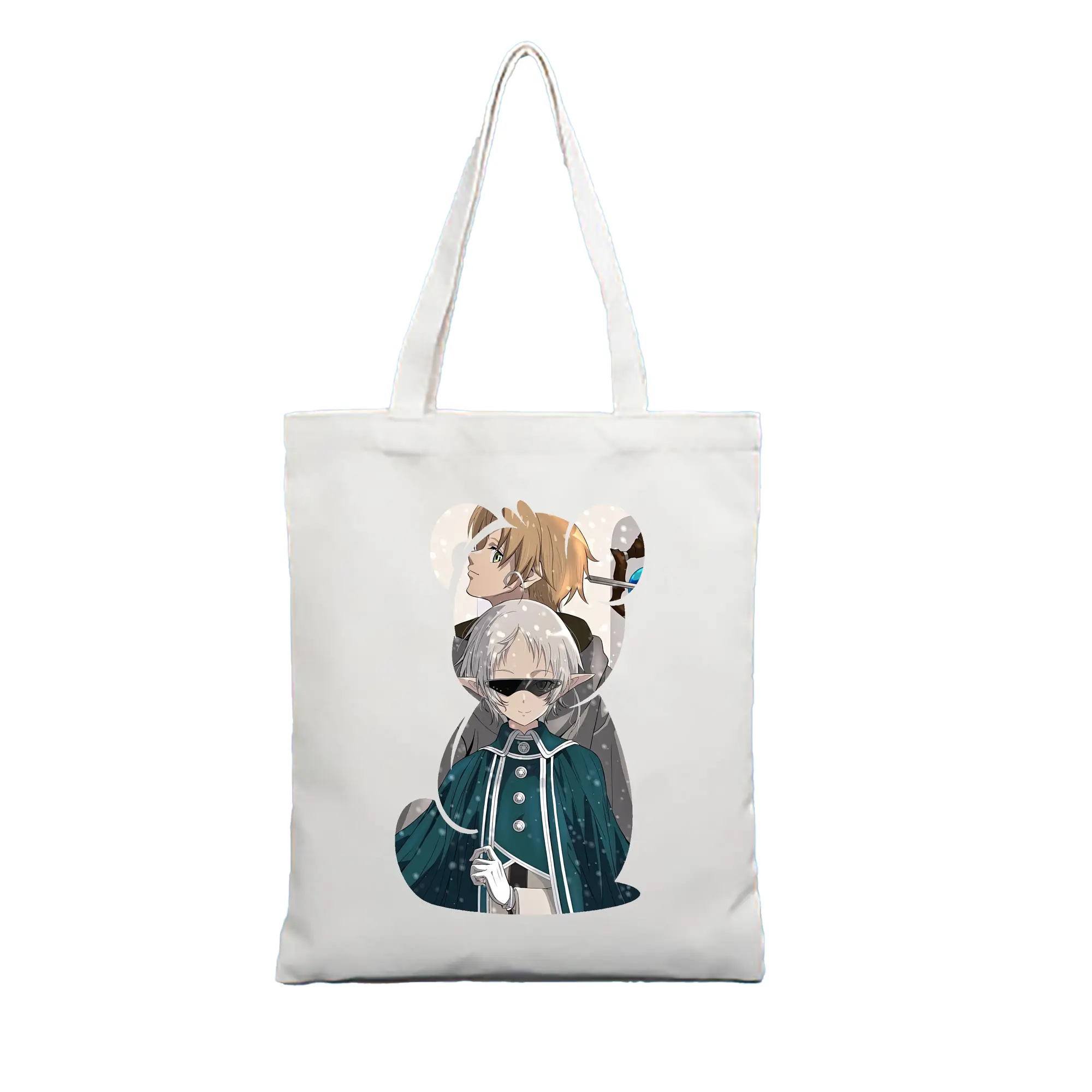 無職転生 グッズ,シルフィエット - 縦型キャンバス手提げバッグ（トートバッグ） ・ キャンバス素材 ・ ショッピング用 ・ 軽量 丈夫 お手入れ簡単