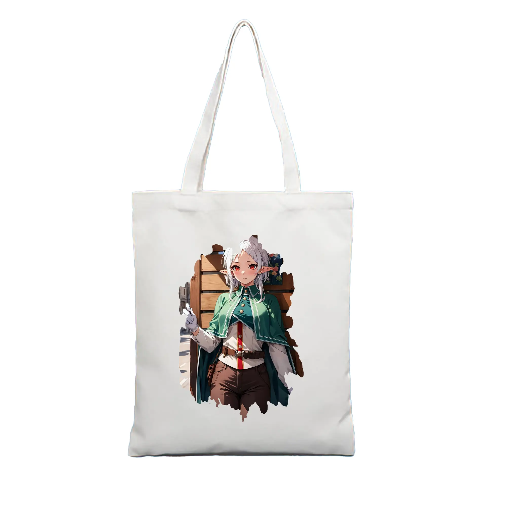 無職転生 グッズ,シルフィエット - 縦型キャンバス手提げバッグ（トートバッグ） ・ キャンバス素材 ・ ショッピング用 ・ 軽量 丈夫 お手入れ簡単