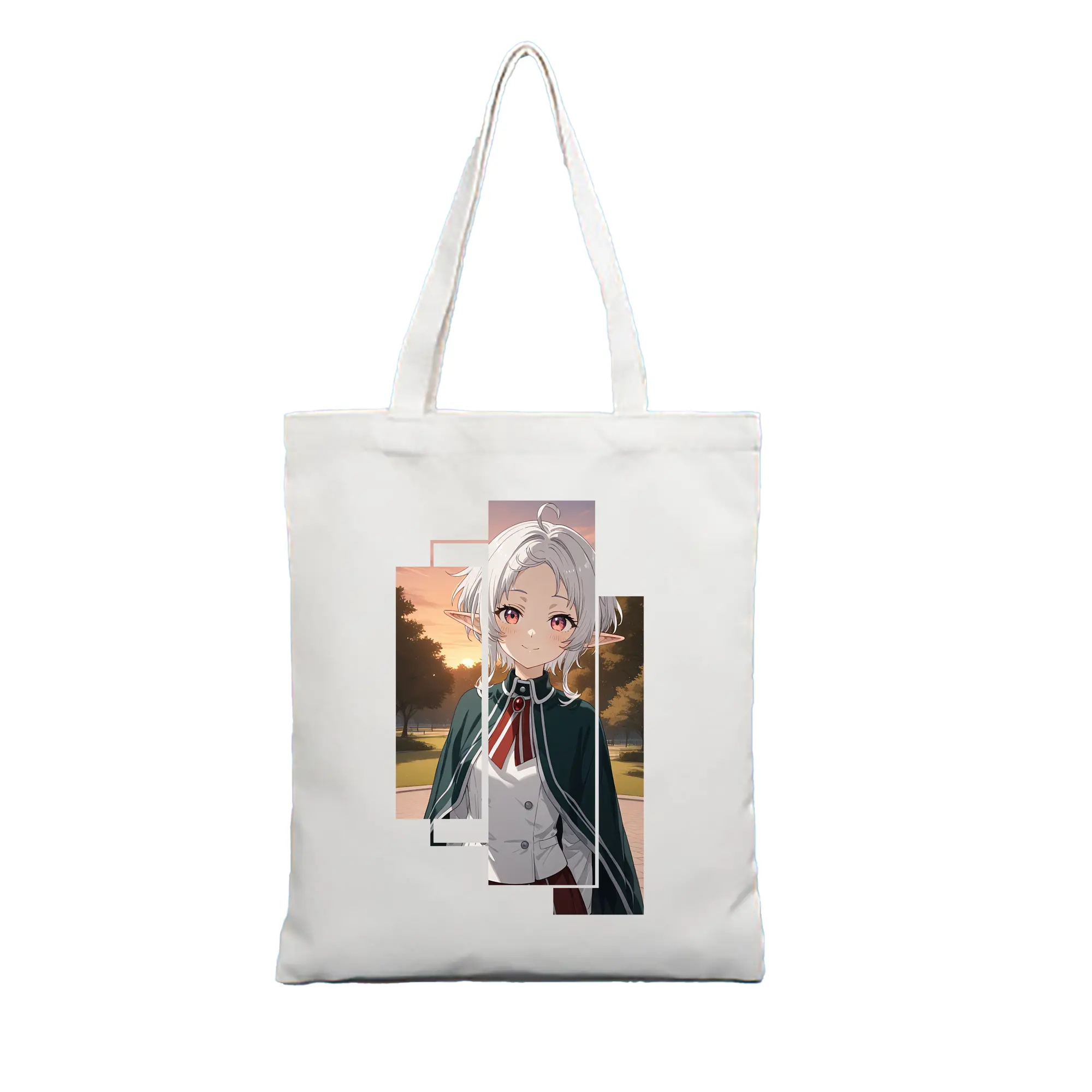無職転生 グッズ,シルフィエット - 縦型キャンバス手提げバッグ（トートバッグ） ・ キャンバス素材 ・ ショッピング用 ・ 軽量 丈夫 お手入れ簡単