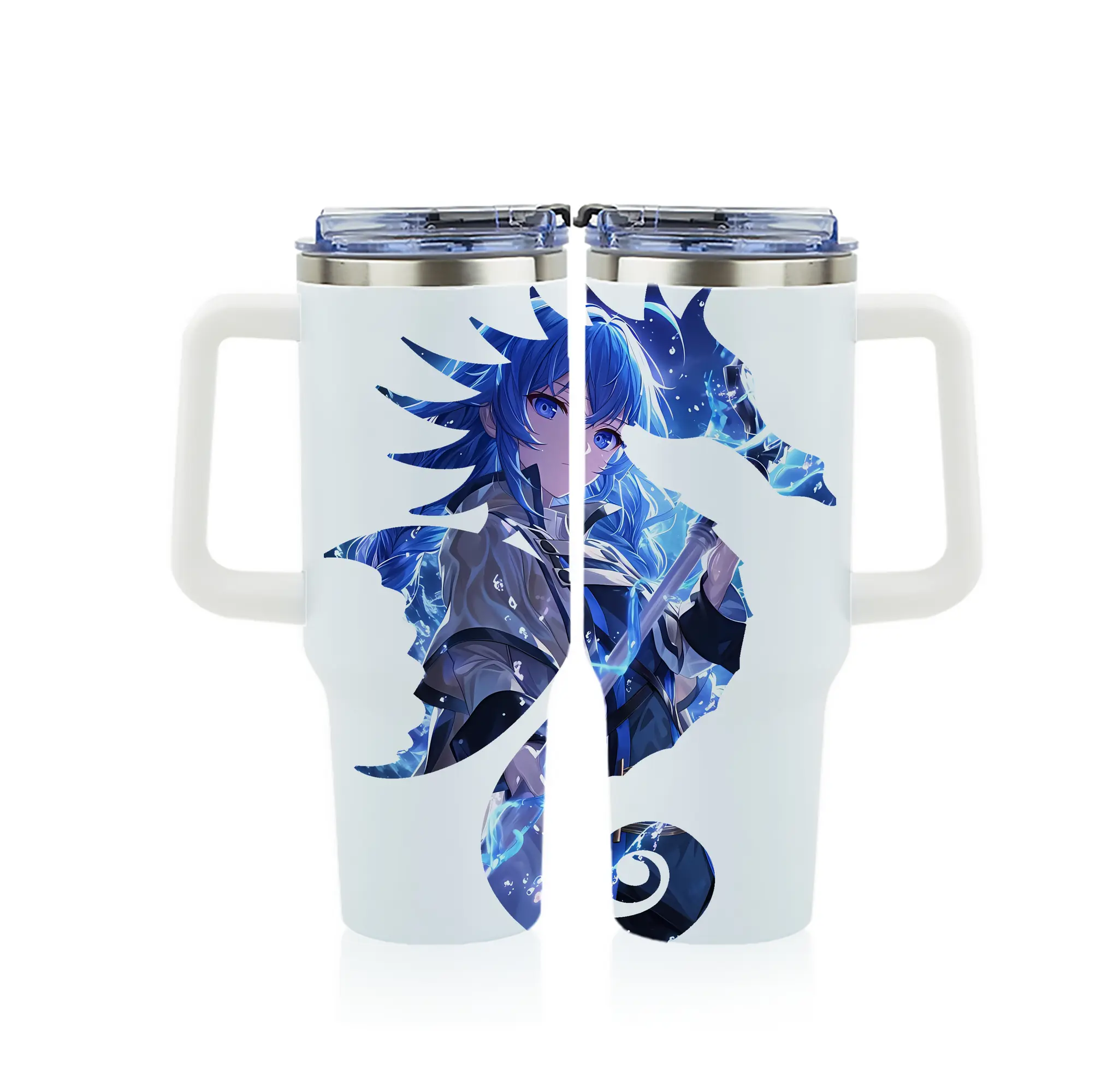 無職転生 グッズ,ロキシー・ミグルディア - 1200mL フルプリント車用タンブラー ・ 304ステンレス 内側 ・ 201ステンレス 外側 ・ 保温 保冷 ・ 通勤 ドライブ アウトドア用