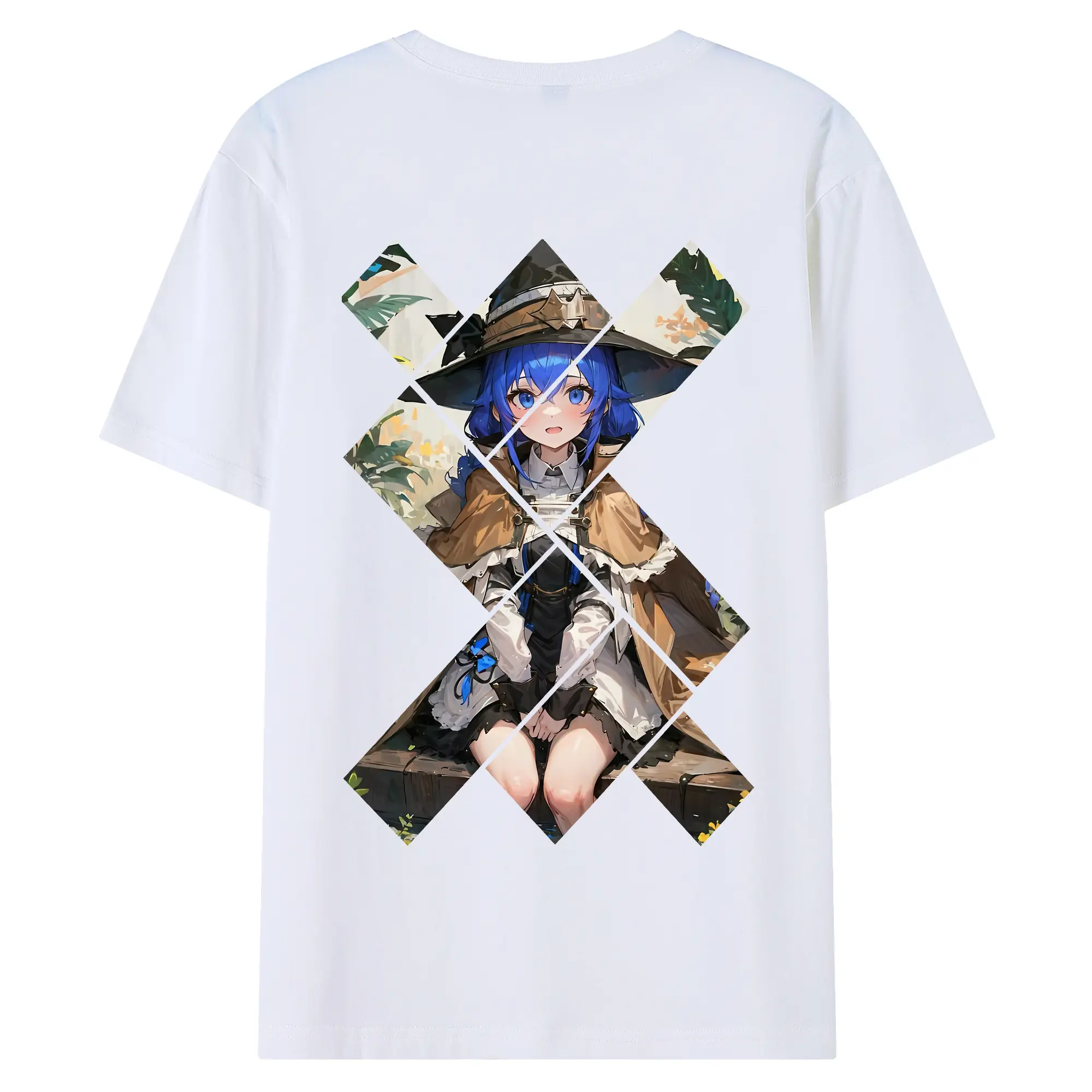 無職転生 グッズ,ロキシー・ミグルディア - 綿100％ 半袖Tシャツ ・ バックプリント ・ 快適 通気性 ・ 日常使い 散歩 スポーツ用