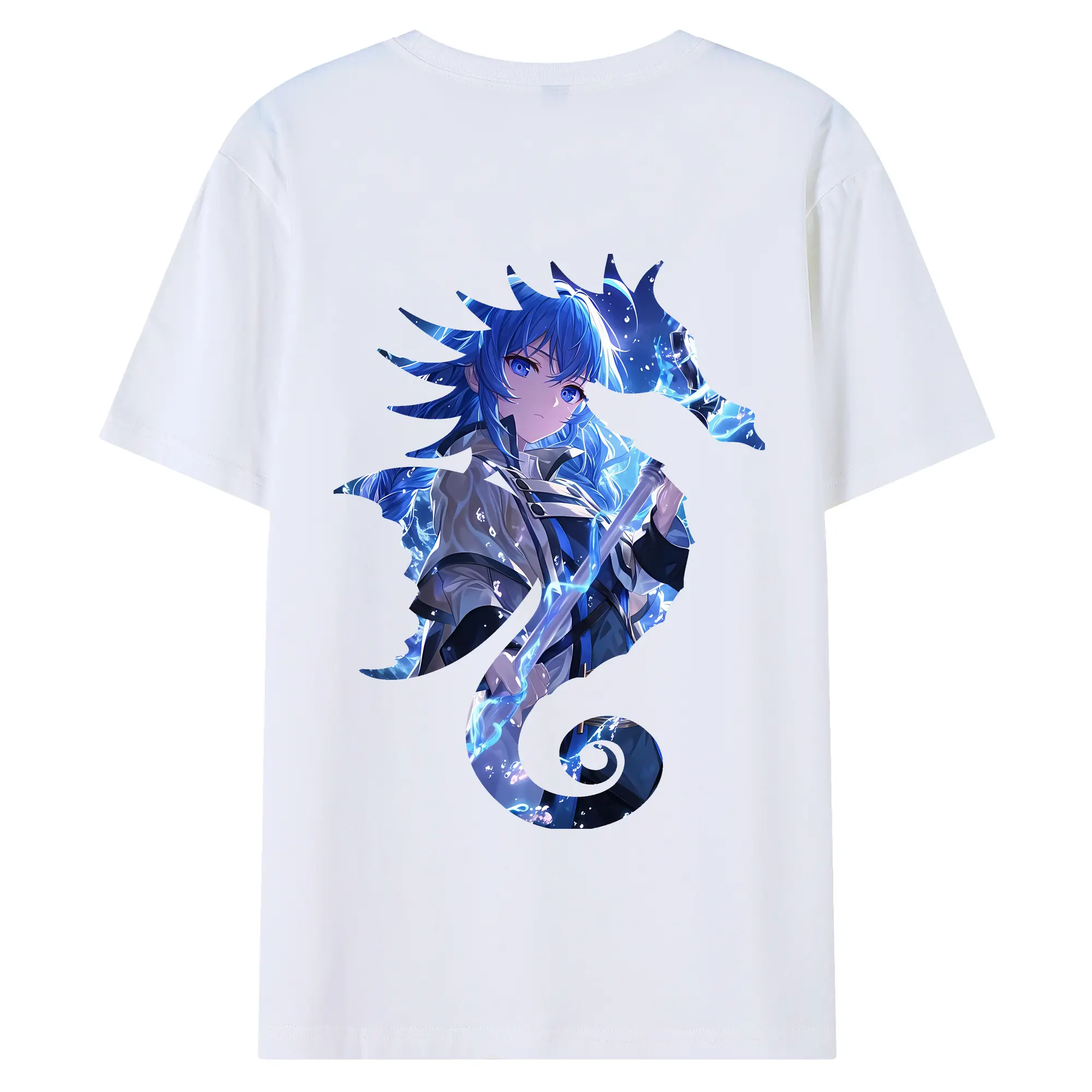 無職転生 グッズ,ロキシー・ミグルディア - 綿100％ 半袖Tシャツ ・ バックプリント ・ 快適 通気性 ・ 日常使い 散歩 スポーツ用