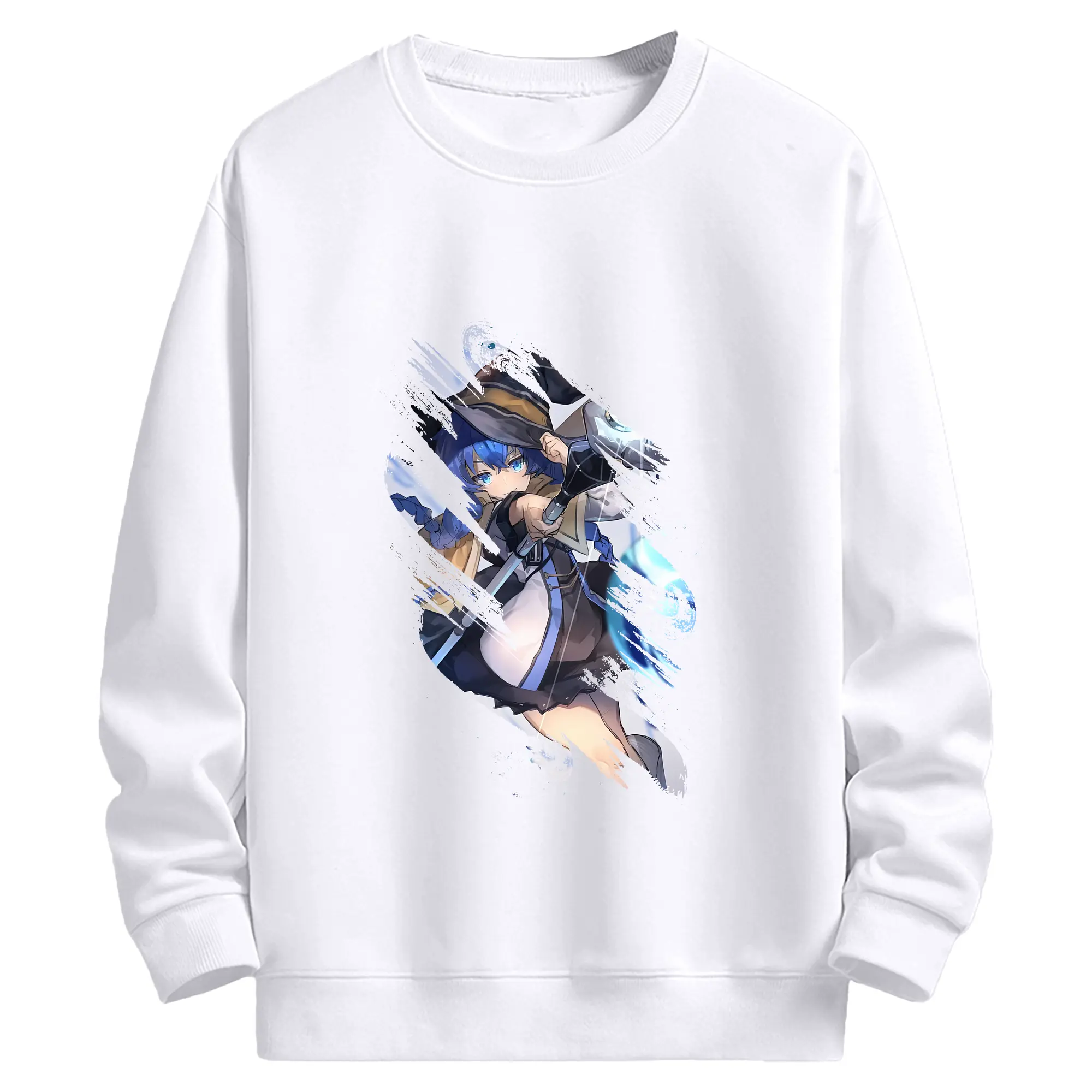 無職転生 グッズ,ロキシー・ミグルディア - 高品質 クルーネック スウェット ・ コットン59％ ポリエステル41％ ・ ユニセックス 長袖 トレーナー ・ カジュアル デイリー スポーツ 散歩用