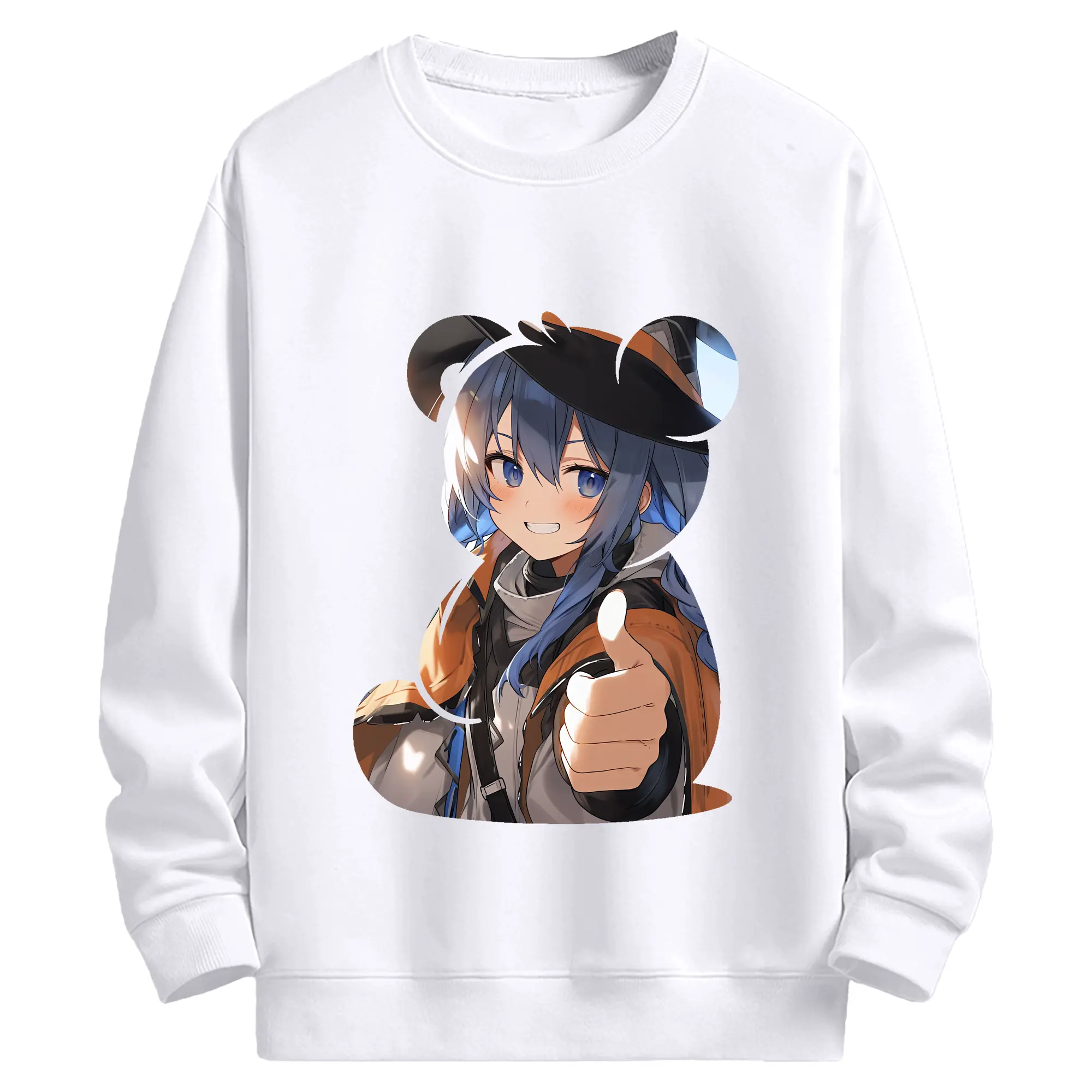 無職転生 グッズ,ロキシー・ミグルディア - 高品質 クルーネック スウェット ・ コットン59％ ポリエステル41％ ・ ユニセックス 長袖 トレーナー ・ カジュアル デイリー スポーツ 散歩用