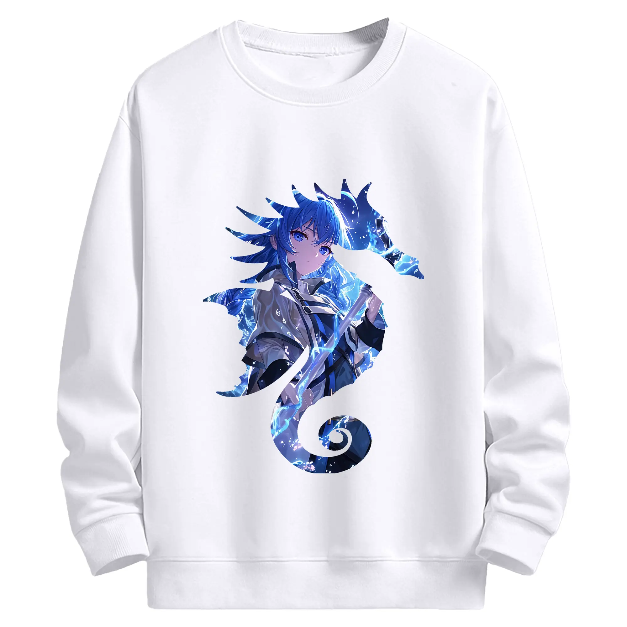 無職転生 グッズ,ロキシー・ミグルディア - 高品質 クルーネック スウェット ・ コットン59％ ポリエステル41％ ・ ユニセックス 長袖 トレーナー ・ カジュアル デイリー スポーツ 散歩用