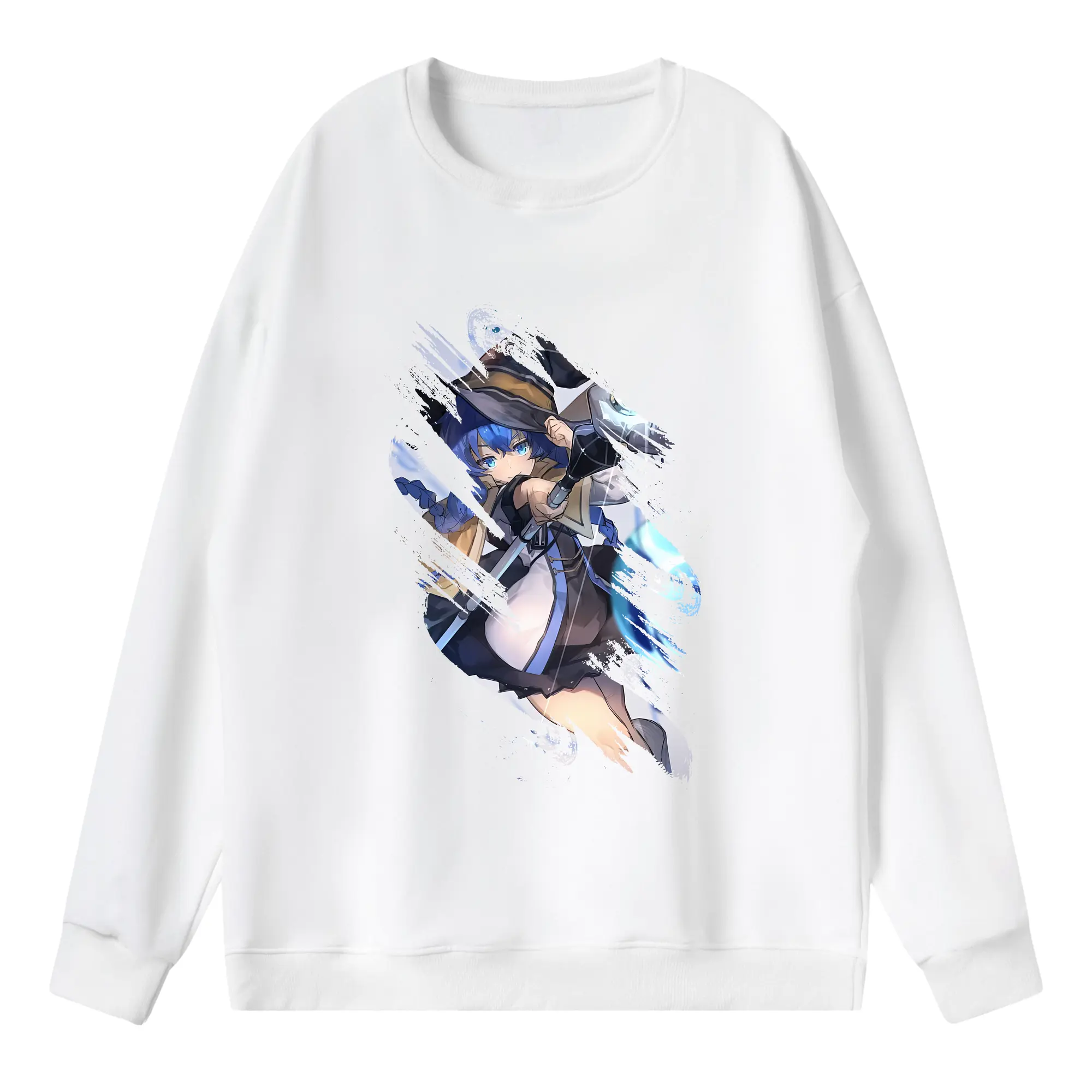 無職転生 グッズ,ロキシー・ミグルディア - 薄手 クルーネック スウェット 裏毛260g · ポリエステル 春秋向け カジュアル 男女兼用 · トレーナー デイリー スポーツ 散歩に最適