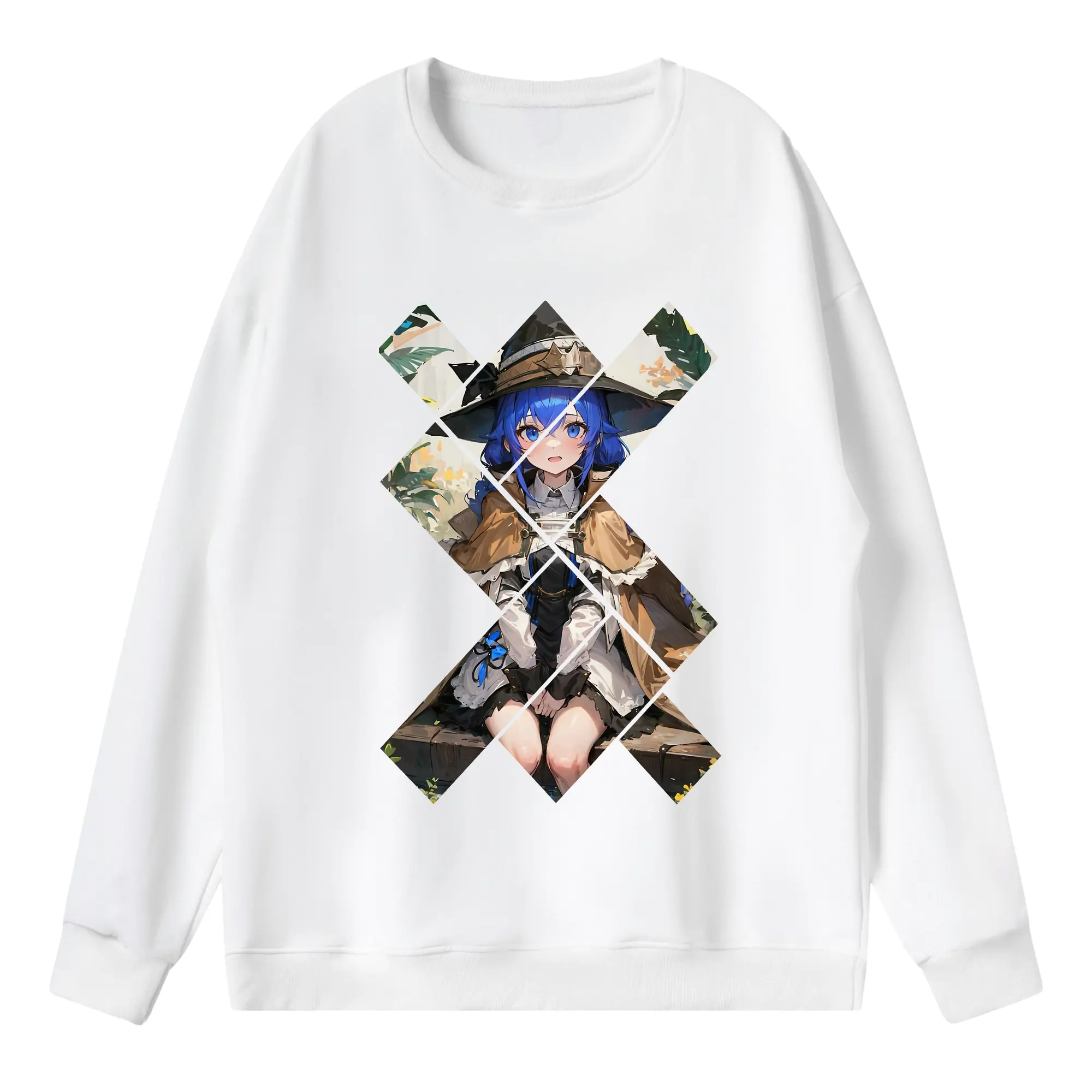 無職転生 グッズ,ロキシー・ミグルディア - 薄手 クルーネック スウェット 裏毛260g · ポリエステル 春秋向け カジュアル 男女兼用 · トレーナー デイリー スポーツ 散歩に最適